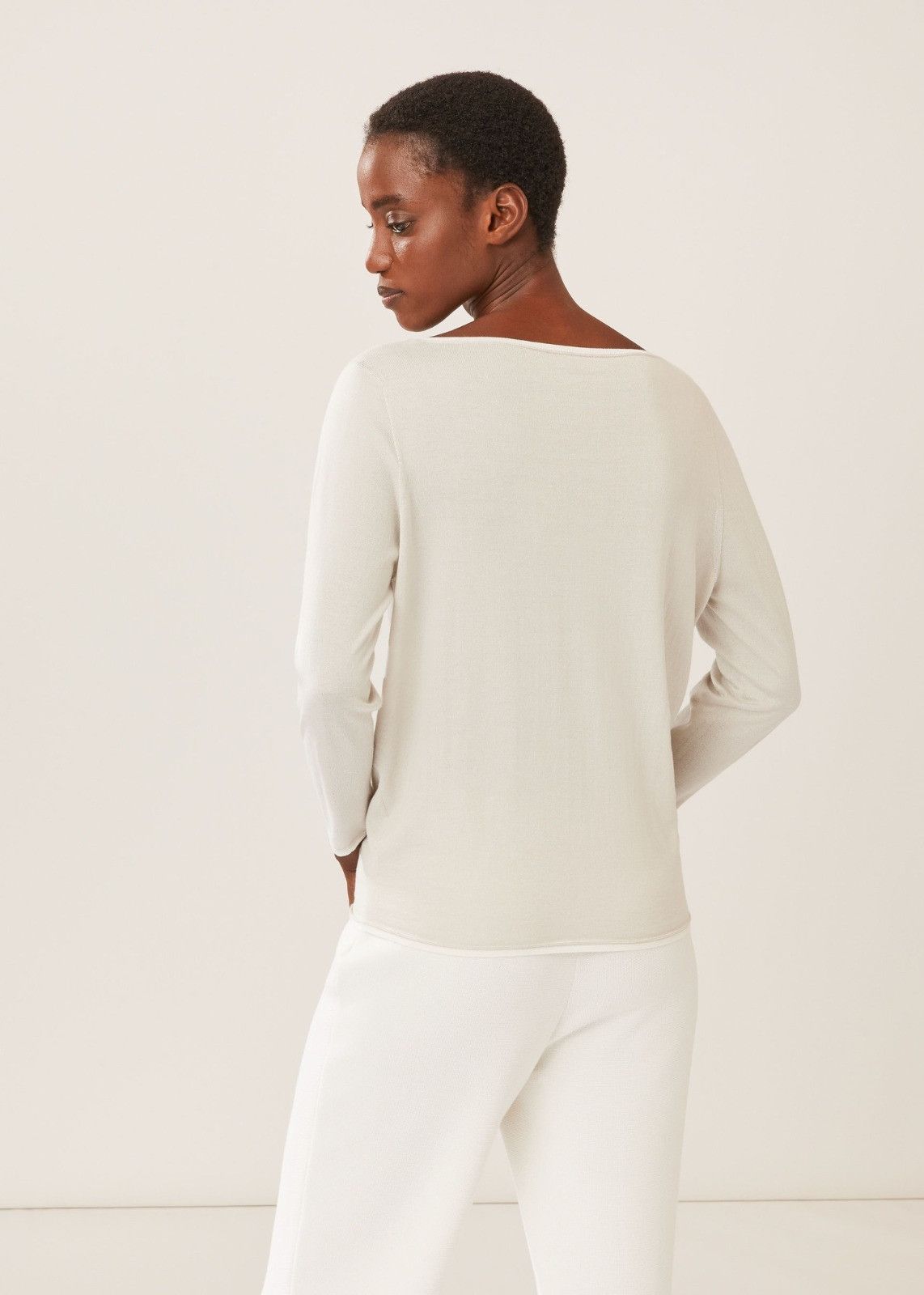 Loro Piana o1srvl11e1224 Neo Ventotene Sweater in White Size S / US 4 / IT 40 - 3 Thumbnail
