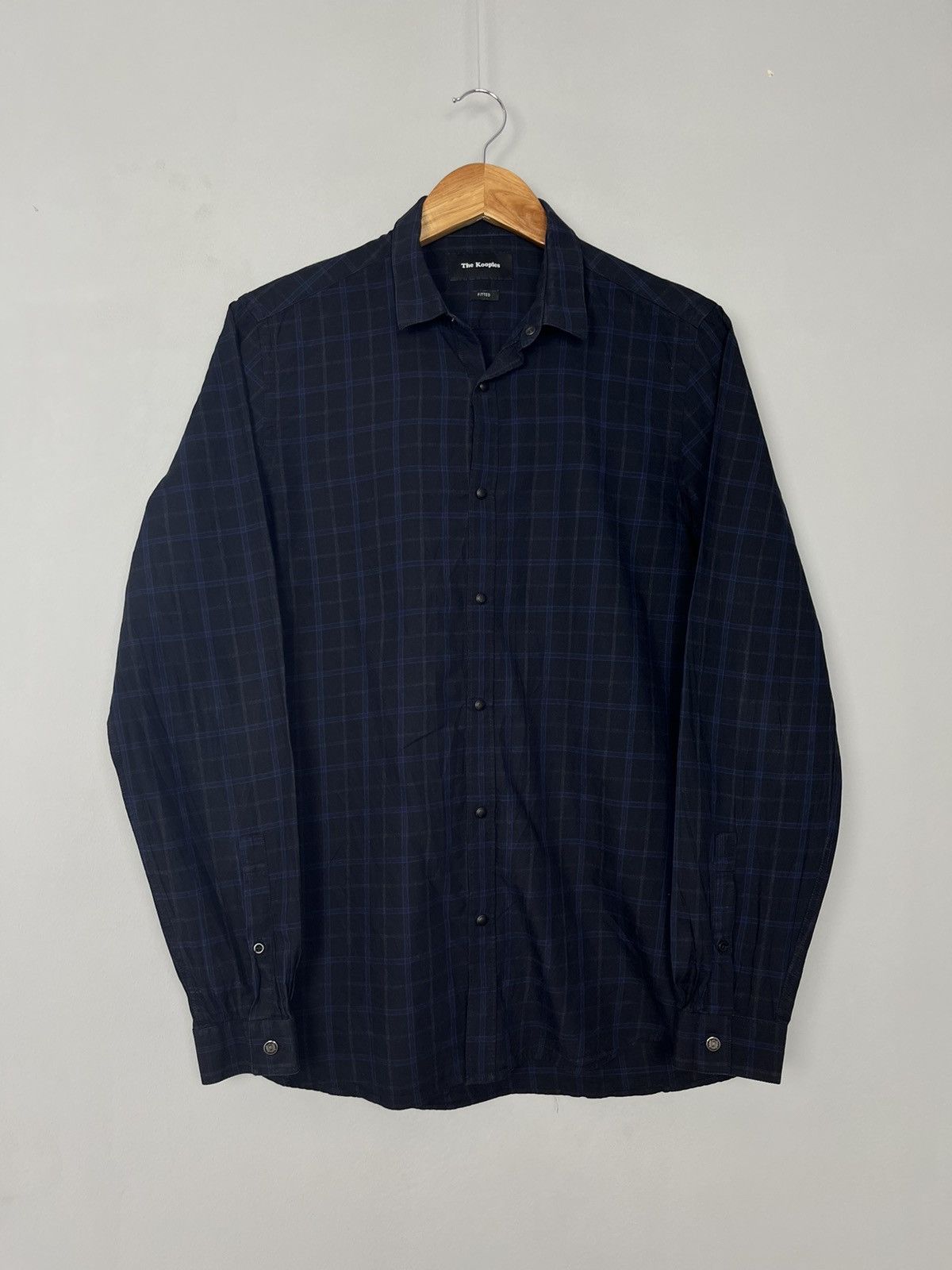 The Kooples The Kooples Plaid Cotton Long Sleeve Shirt Size US S / EU 44-46 / 1 - 1 Thumbnail