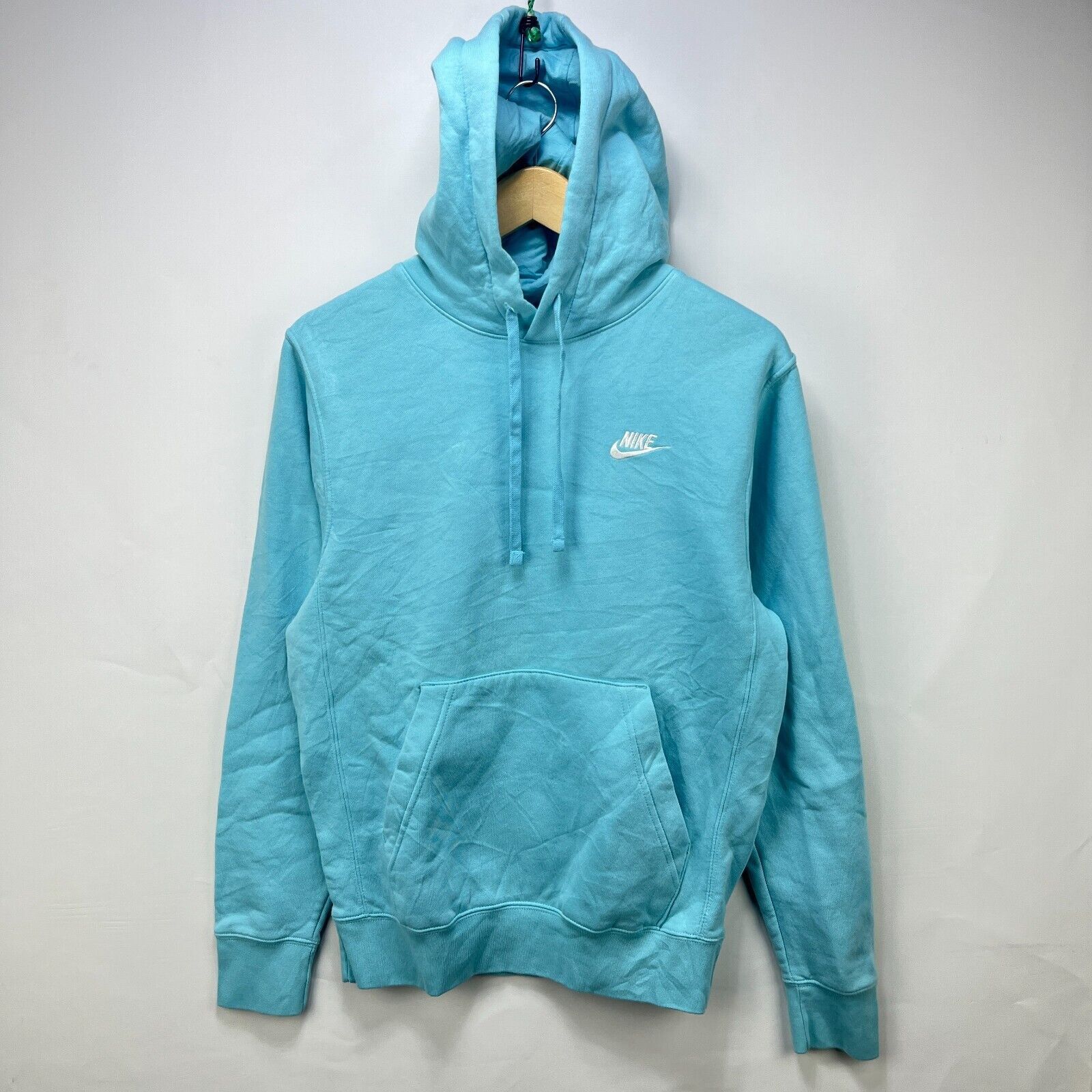 Nike × Vintage Vintage Y2K Nike Hoodie Size XS Baby Blue Size US XS / EU 42 / 0 - 1 Thumbnail