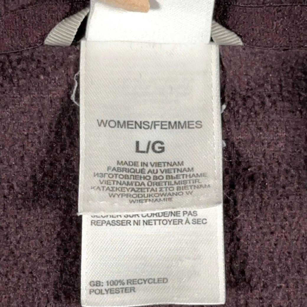 The North Face The North Face Sweater Womens LARGE Red Fleece Pullover 1/4 Zip Outdoor Raglan Sleeve Mock Neck Pocket Logo Size L / US 10 / IT 46 - 5 Thumbnail