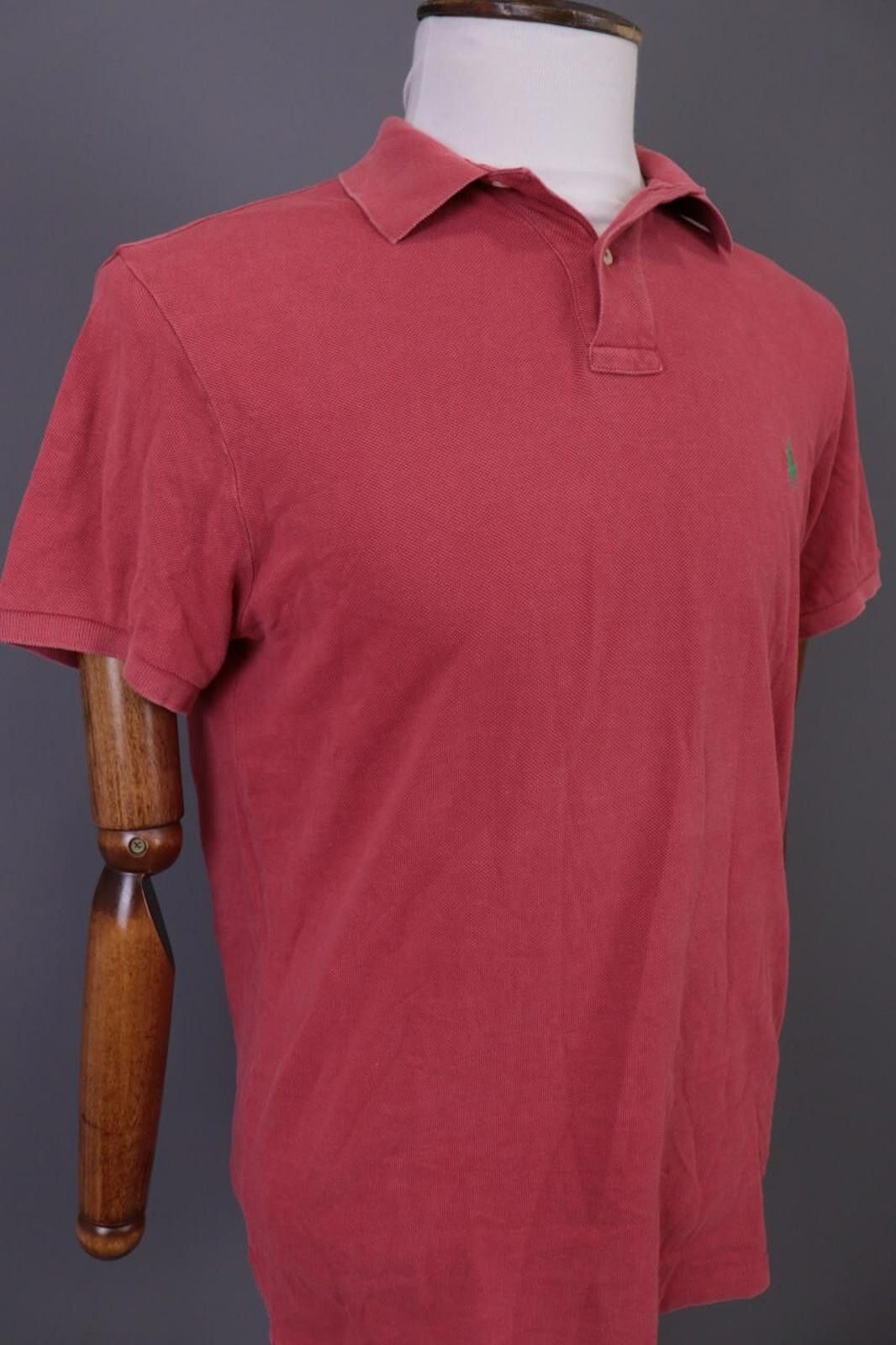 Designer Polo by Ralph Lauren Red Custom Fit Polo Shirt Size M Size US M / EU 48-50 / 2 - 6 Thumbnail