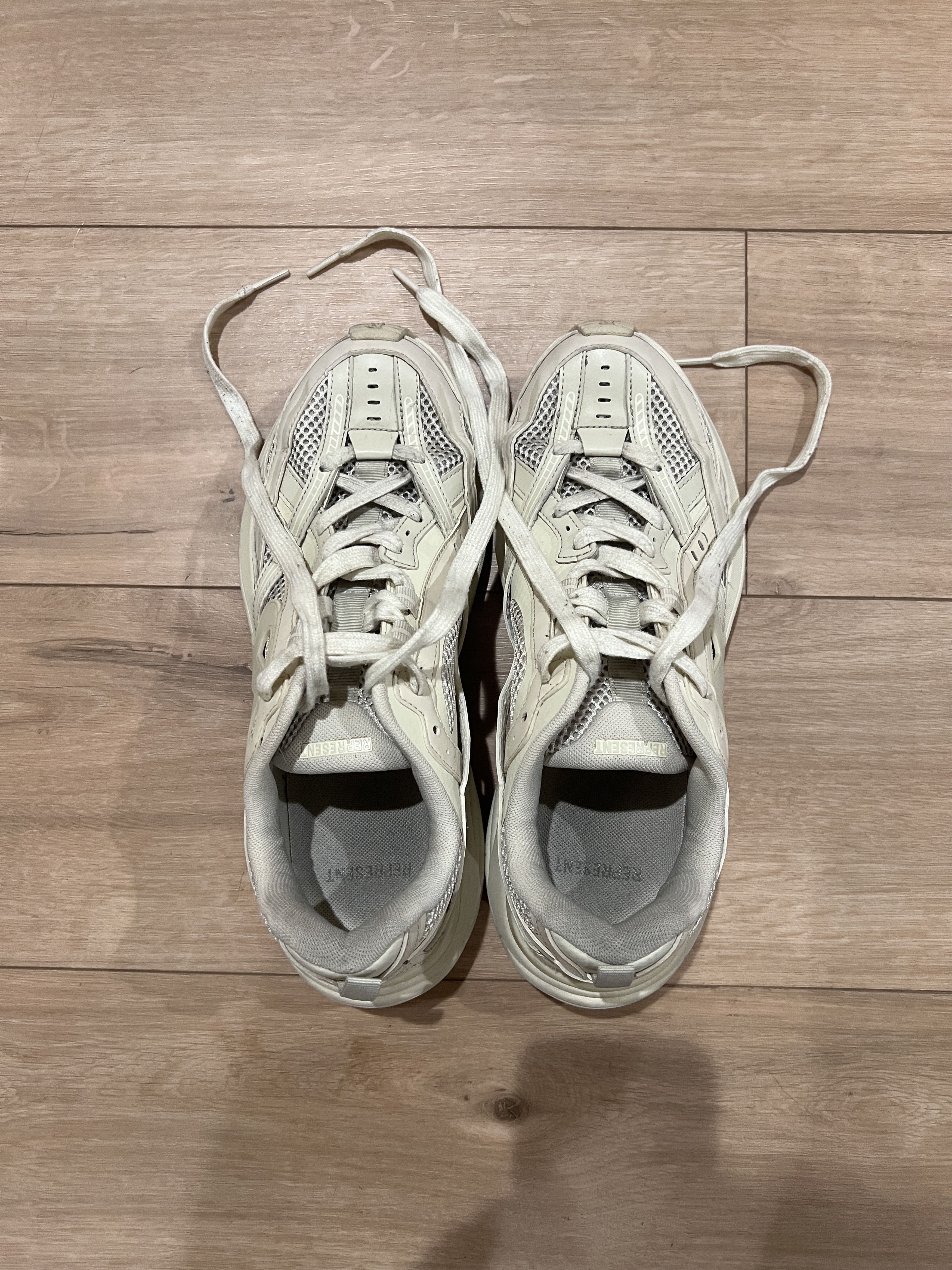 Represent Clo. Represent Storm Runner Sneakers Off White Size 10.5 Size US 10.5 / EU 43-44 - 3 Thumbnail