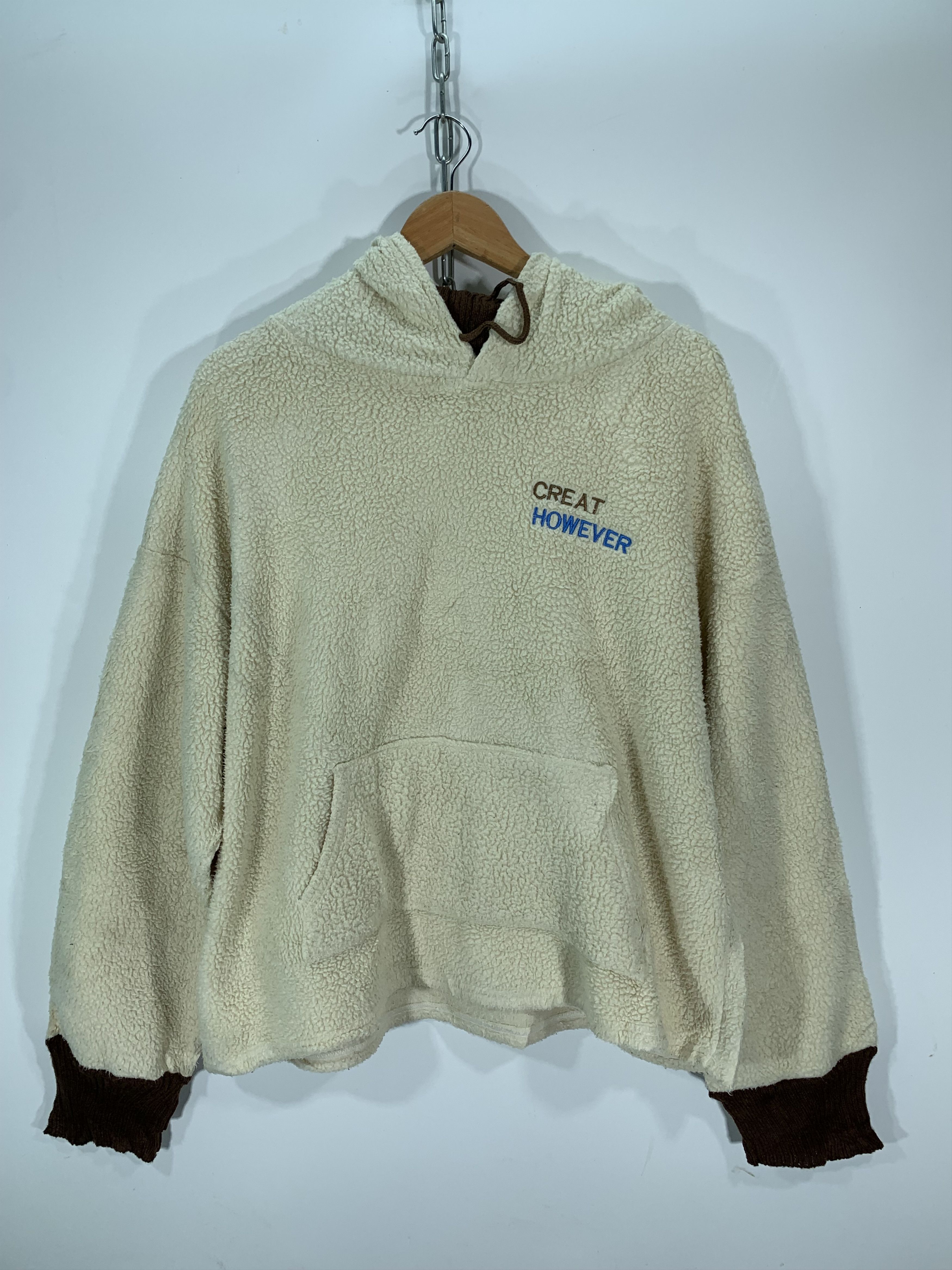 Japanese Brand Boxy Baggy Sherpa Hoodie Size US XL / EU 56 / 4 - 1 Thumbnail