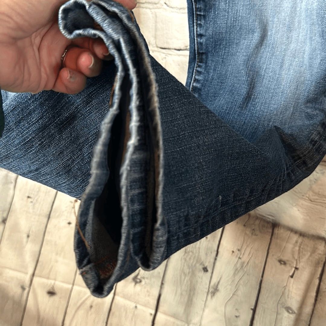 Vintage AG Adriano Goldschmied Mens Jeans 36x32 Blue Straight Jeans Mens 36 32 Blue AG Size US 36 / EU 52 - 6 Thumbnail