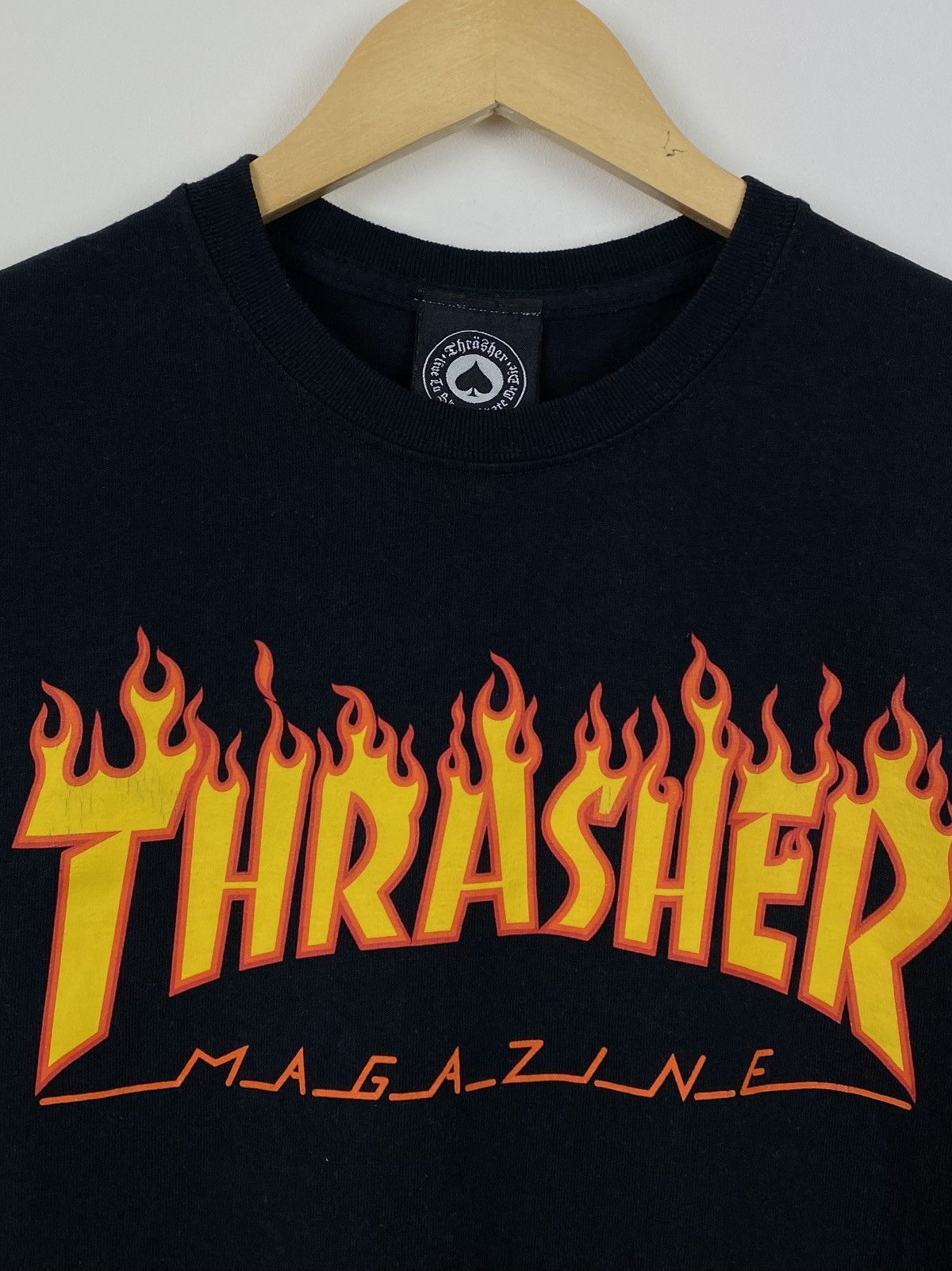 Gildan × Thrasher Gildan Thrasher Magazine Flame Logo T-Shirt Y2K Black Top Size US S / EU 44-46 / 1 - 3 Thumbnail