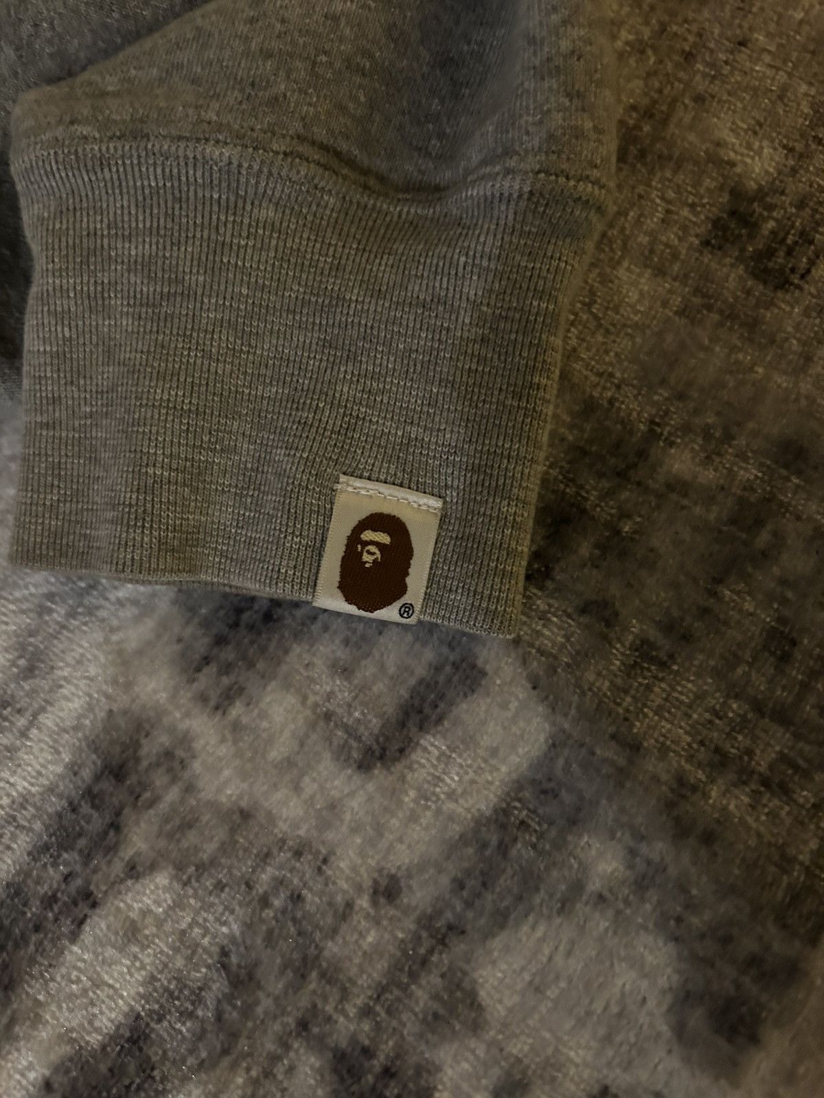 Bape Authentic BAPE A Bathing Ape Grey Pullover Hoodie Size US M / EU 48-50 / 2 - 6 Thumbnail