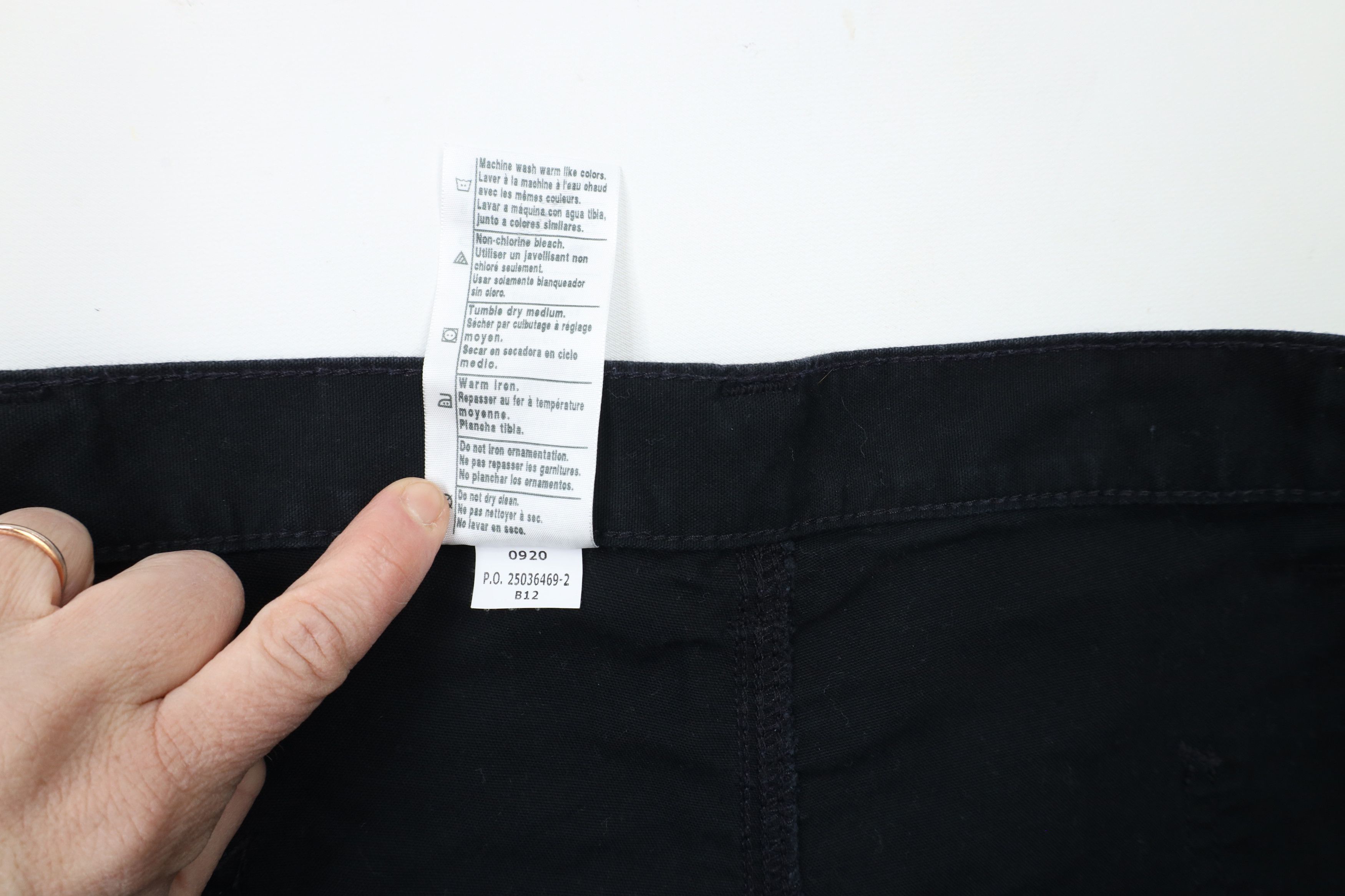 Carhartt × Vintage Vintage Y2K Carhartt Canvas Wide Leg Dungaree Pants Black Size US 44 / EU 60 - 7 Thumbnail