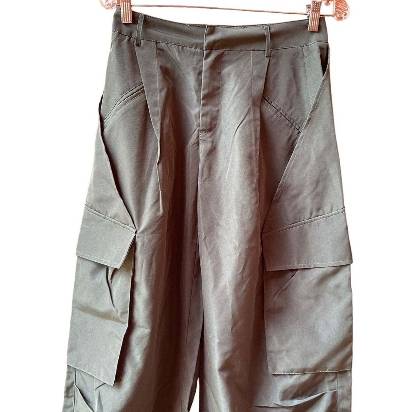 Other commence Parachute Jogger Straight Wide Leg Y2k Pants S NWT Size 26" / US 2 / IT 38 - 4 Thumbnail