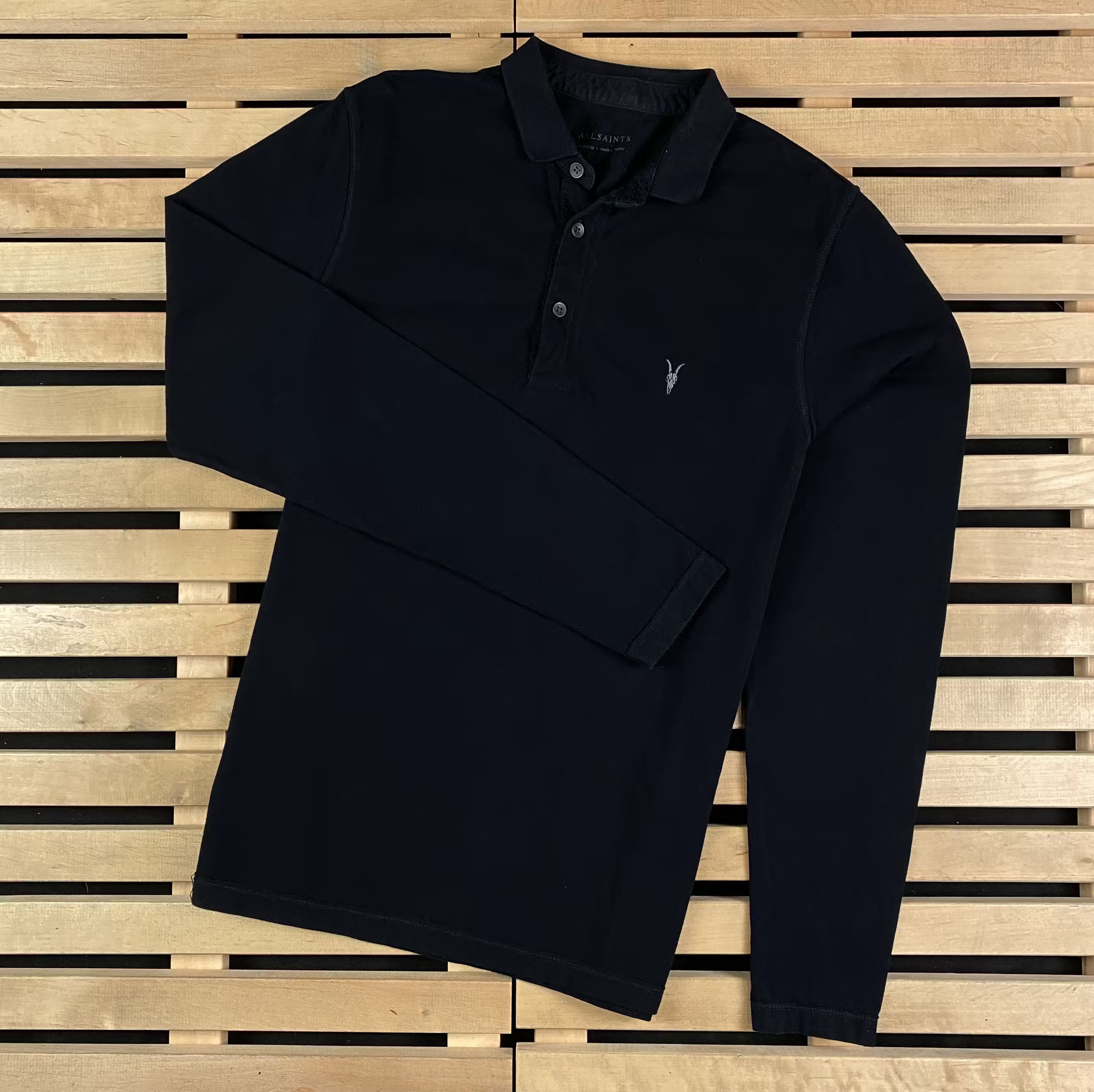 Allsaints Men’s Polo Long Sleeve Allsaints Size M Size US M / EU 48-50 / 2 - 1 Thumbnail