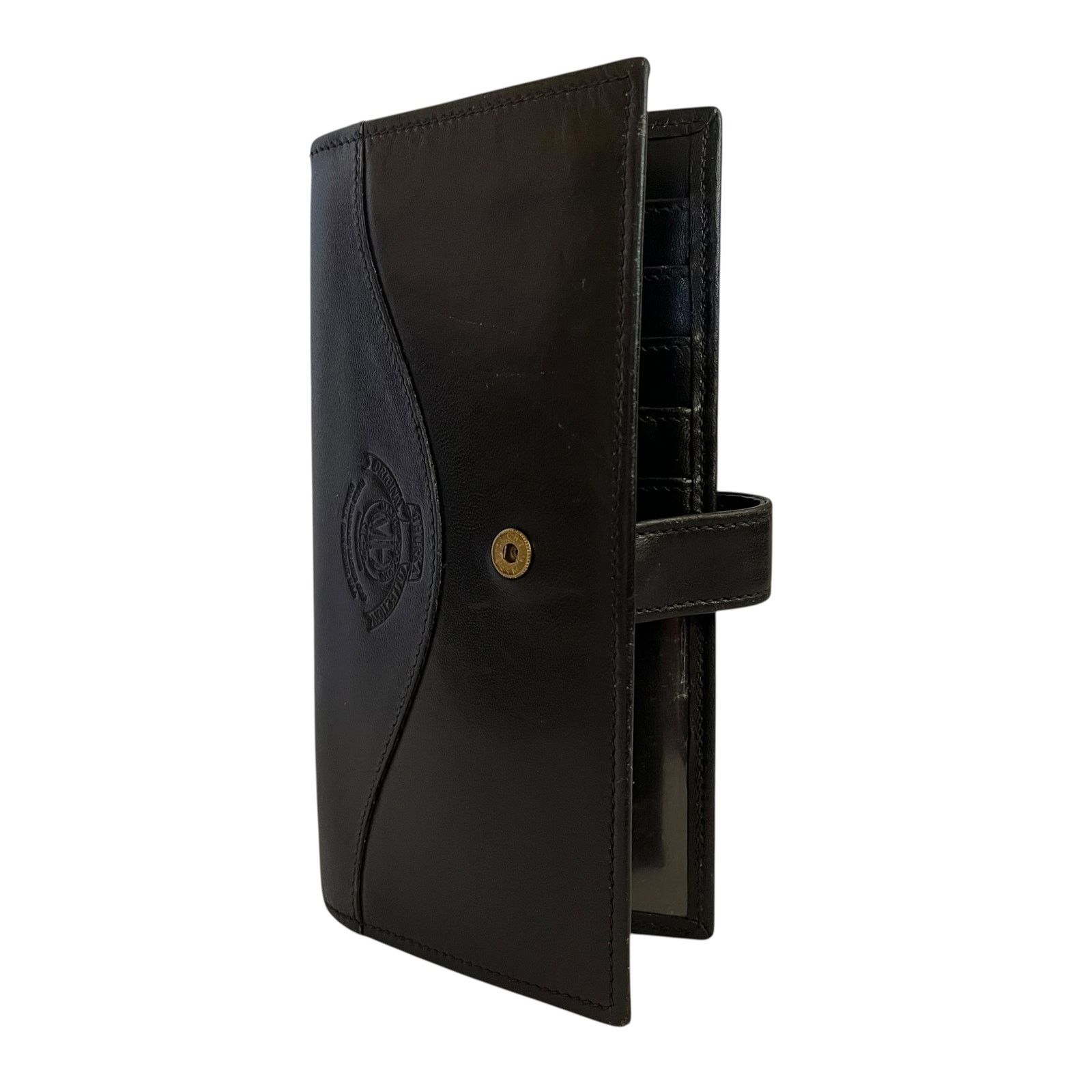 Ghurka × Vintage Vintage Ghurka Marley Hodgson Black Leather Checkbook Wallet Size ONE SIZE - 8 Thumbnail