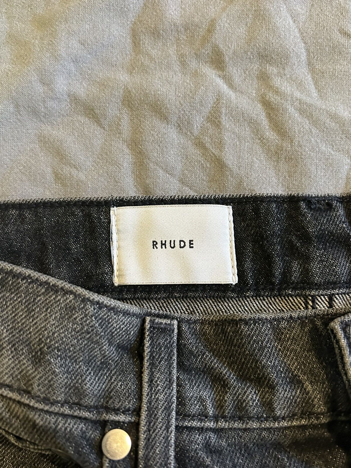 Rhude Rhude Wide Leg Black Jeans Size US 30 / EU 46 - 7 Thumbnail