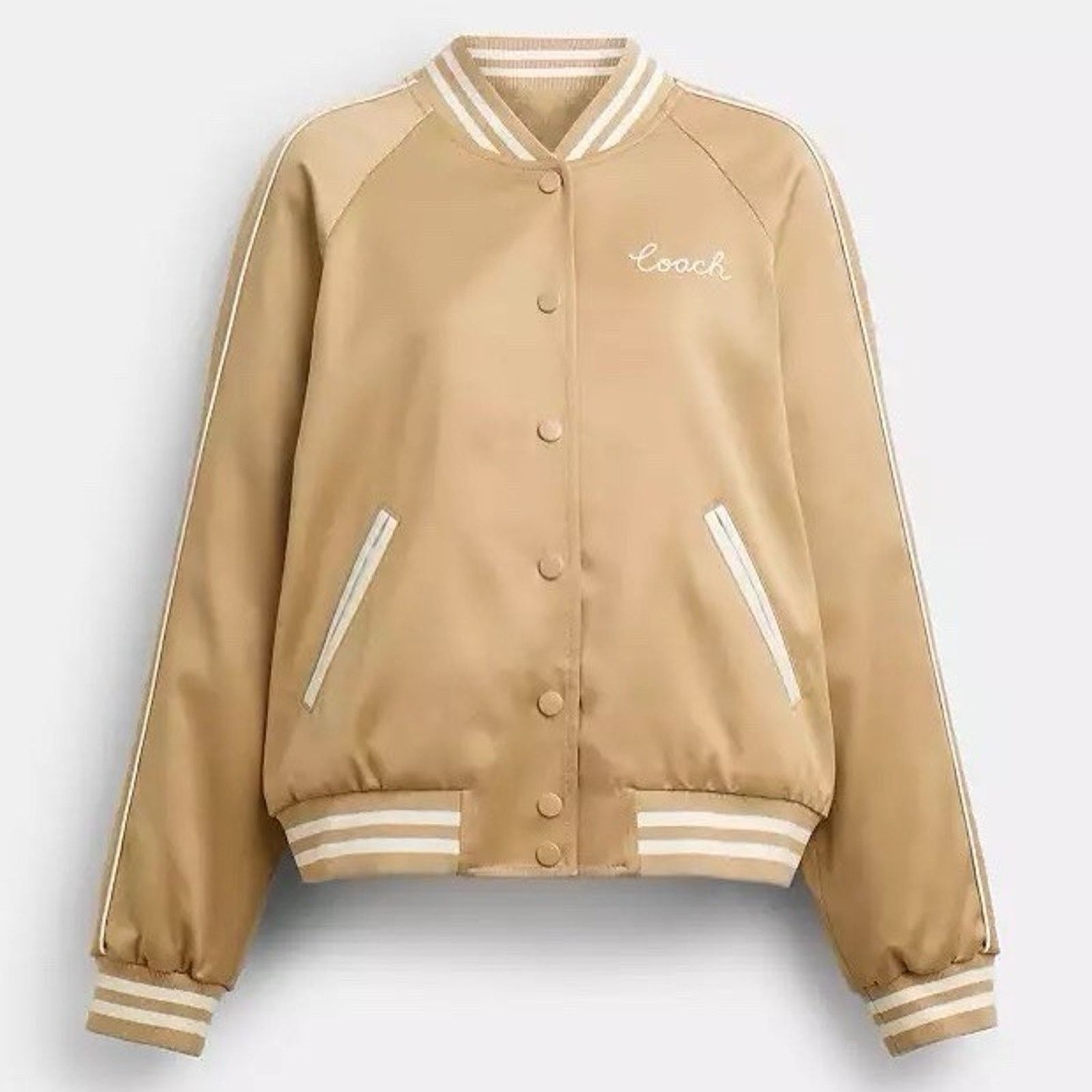 Coach NWT Coach Women Reversible Signature Jacket CAH06 Beige S Size S / US 4 / IT 40 - 1 Thumbnail
