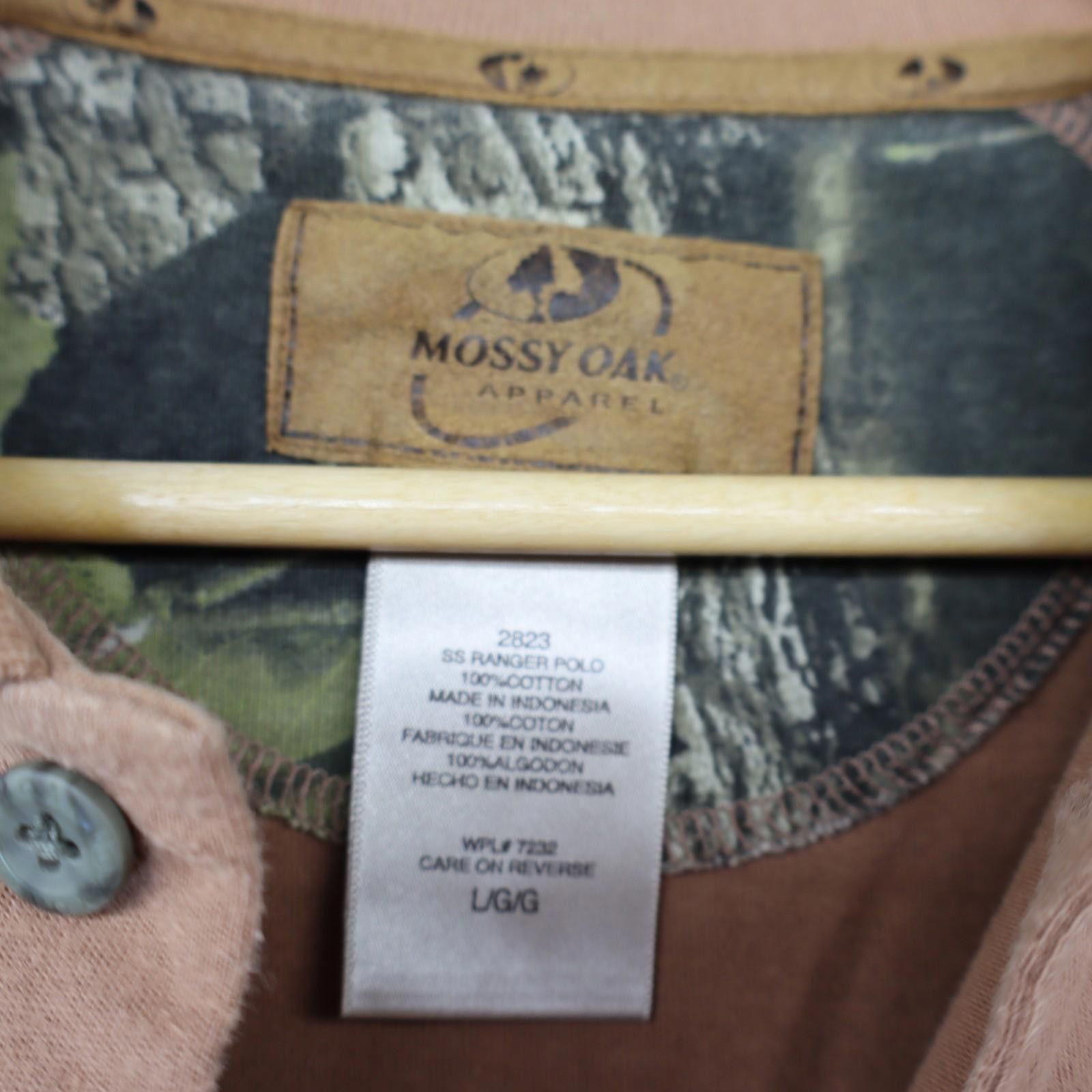 Mossy Oaks New Mossy Oak Polo Shirt Men Large Elements Hunting Camo NWT Size ONE SIZE - 3 Thumbnail