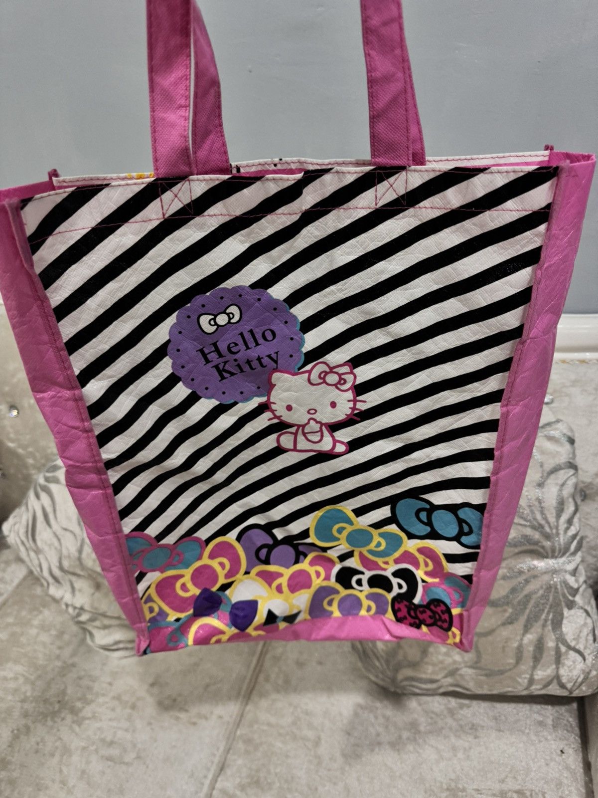 Anime Vintage Hello Kitty Canvas Bag Size ONE SIZE - 1 Thumbnail