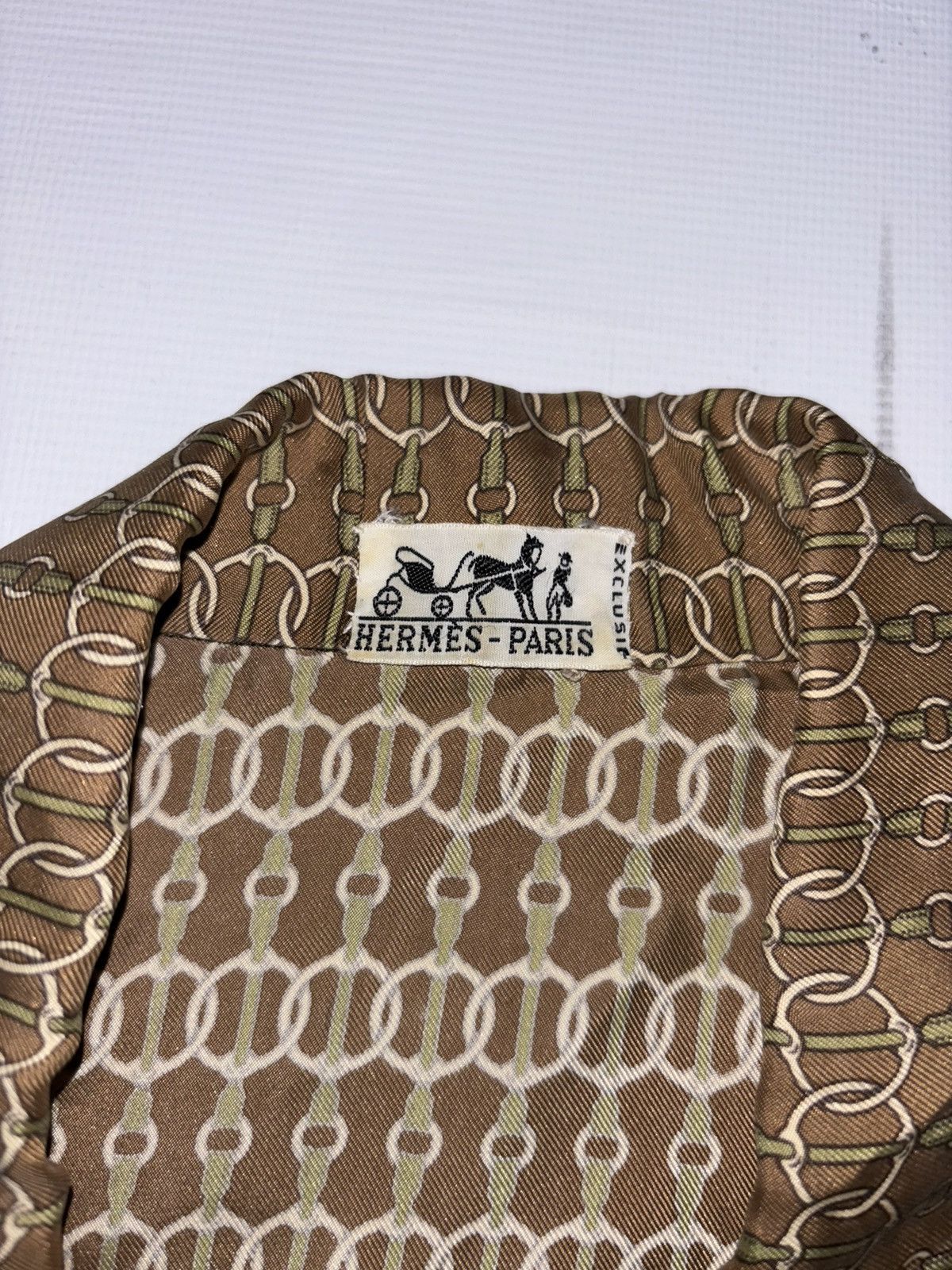 Hermes Hermes Chain Silk Shirt Size S / US 4 / IT 40 - 5 Thumbnail