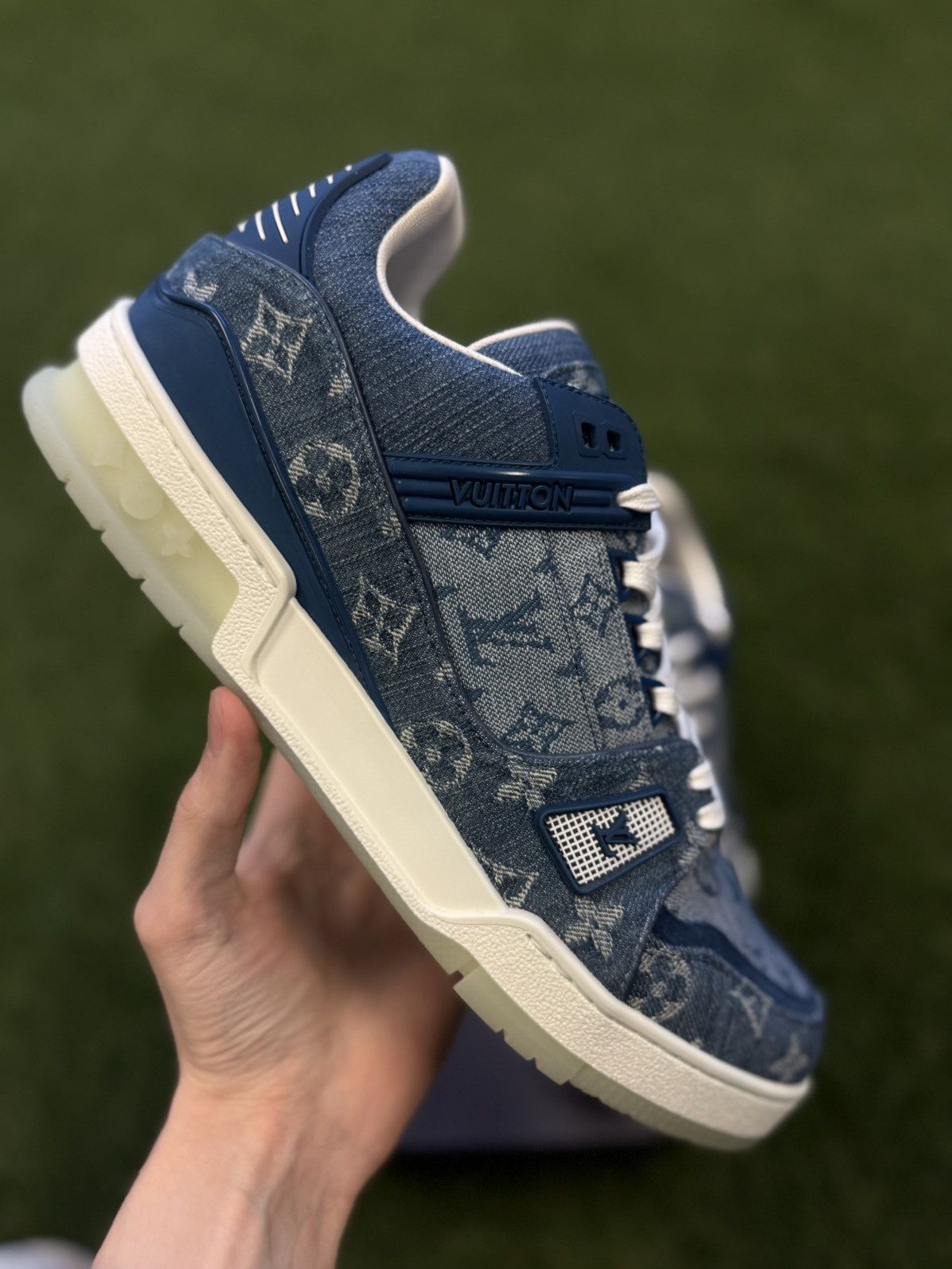 Louis Vuitton Louis Vuitton Denim Trainer 2020 Size 9UK/10US New Size US 10 / EU 43 - 3 Thumbnail