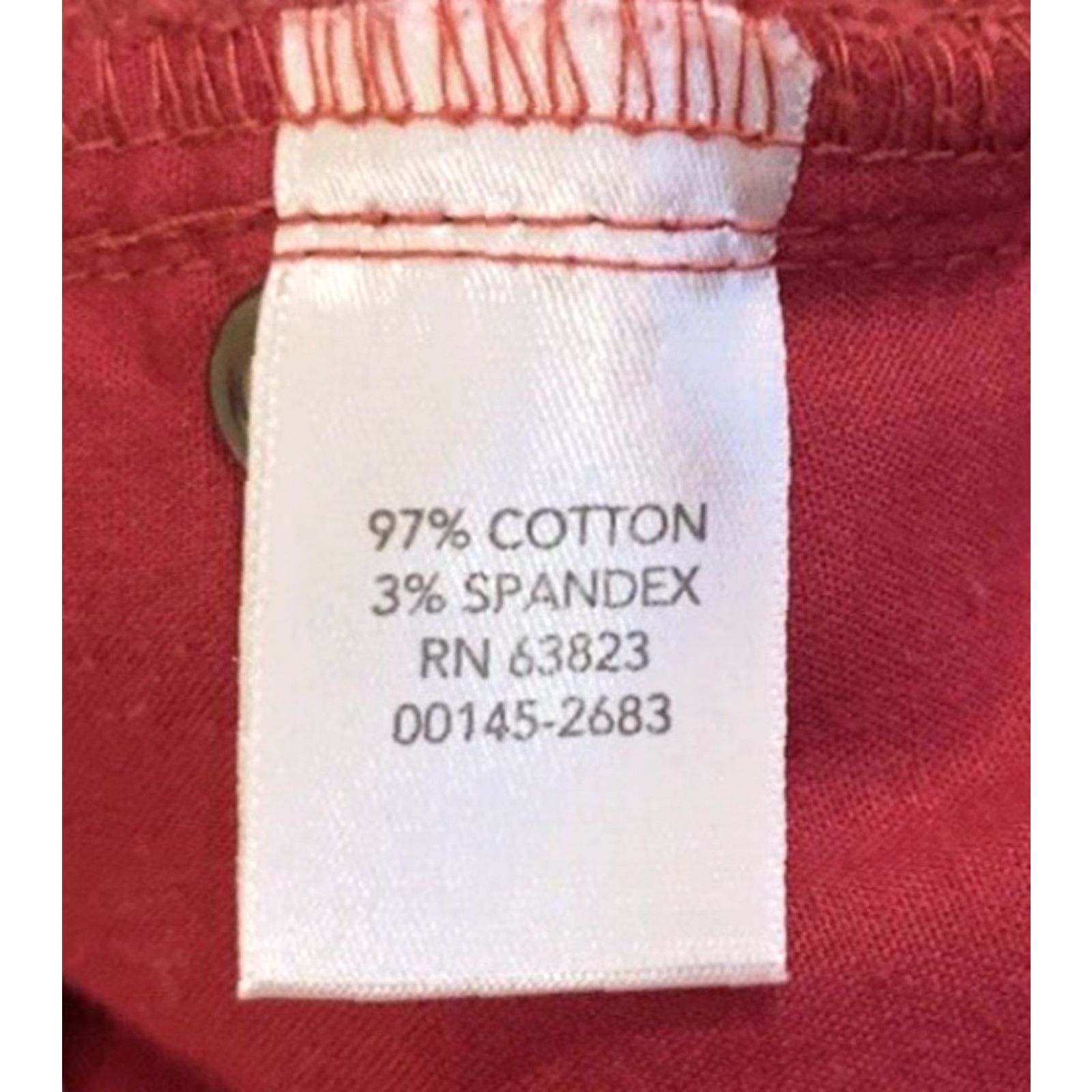 Vintage VINTAGE Christopher & Banks Women's 6P Petite Red Corduroy Pants Straight Leg Pants Slimming 30x27 Womens Size 28" / US 6 / IT 42 - 6 Thumbnail