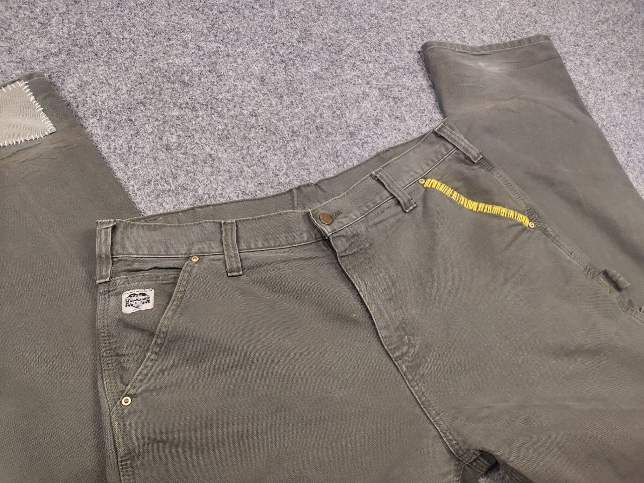 Carhartt Rare Vintage Carhartt Logo Relaxed Carpenter Canvas Pants Size US 36 / EU 52 - 17 Thumbnail
