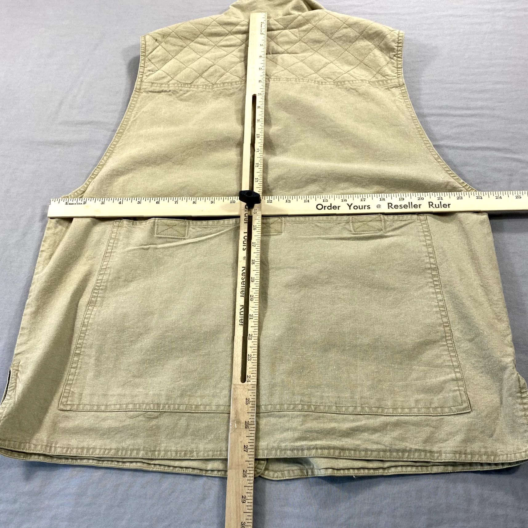 Orvis VINTAGE Orvis Vest Mens Large Beige Fishing Utility Safari Photography Canvas Size US L / EU 52-54 / 3 - 3 Thumbnail