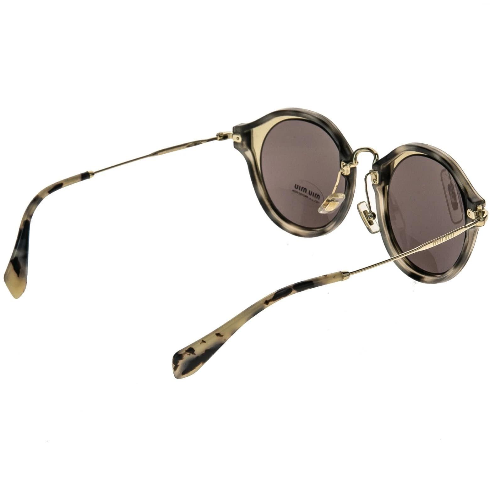 Miu Miu MIU MIU MU51SS NOIR 51S Sand Havana Rose Gold Sunglasses Size ONE SIZE - 6 Thumbnail