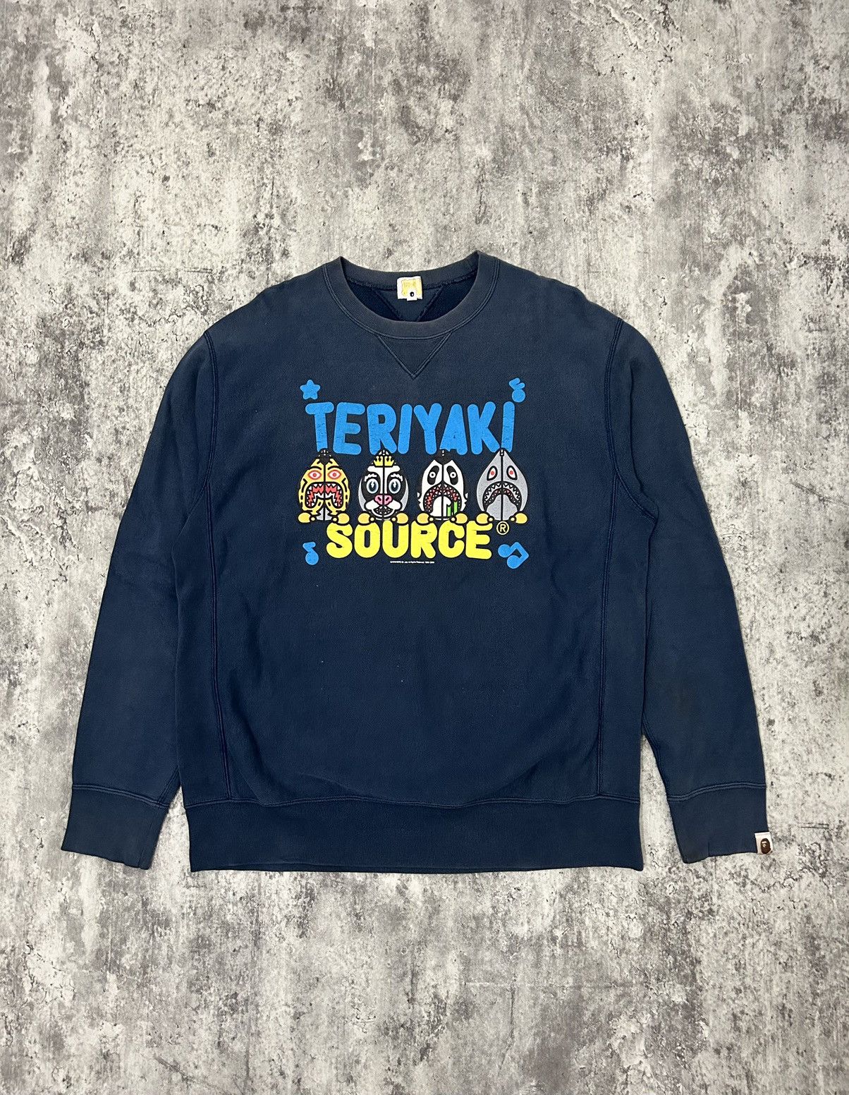 Bape 2009 Bape Teriyaki Source Sun Faded Sweatshirt Size US M / EU 48-50 / 2 - 1 Thumbnail