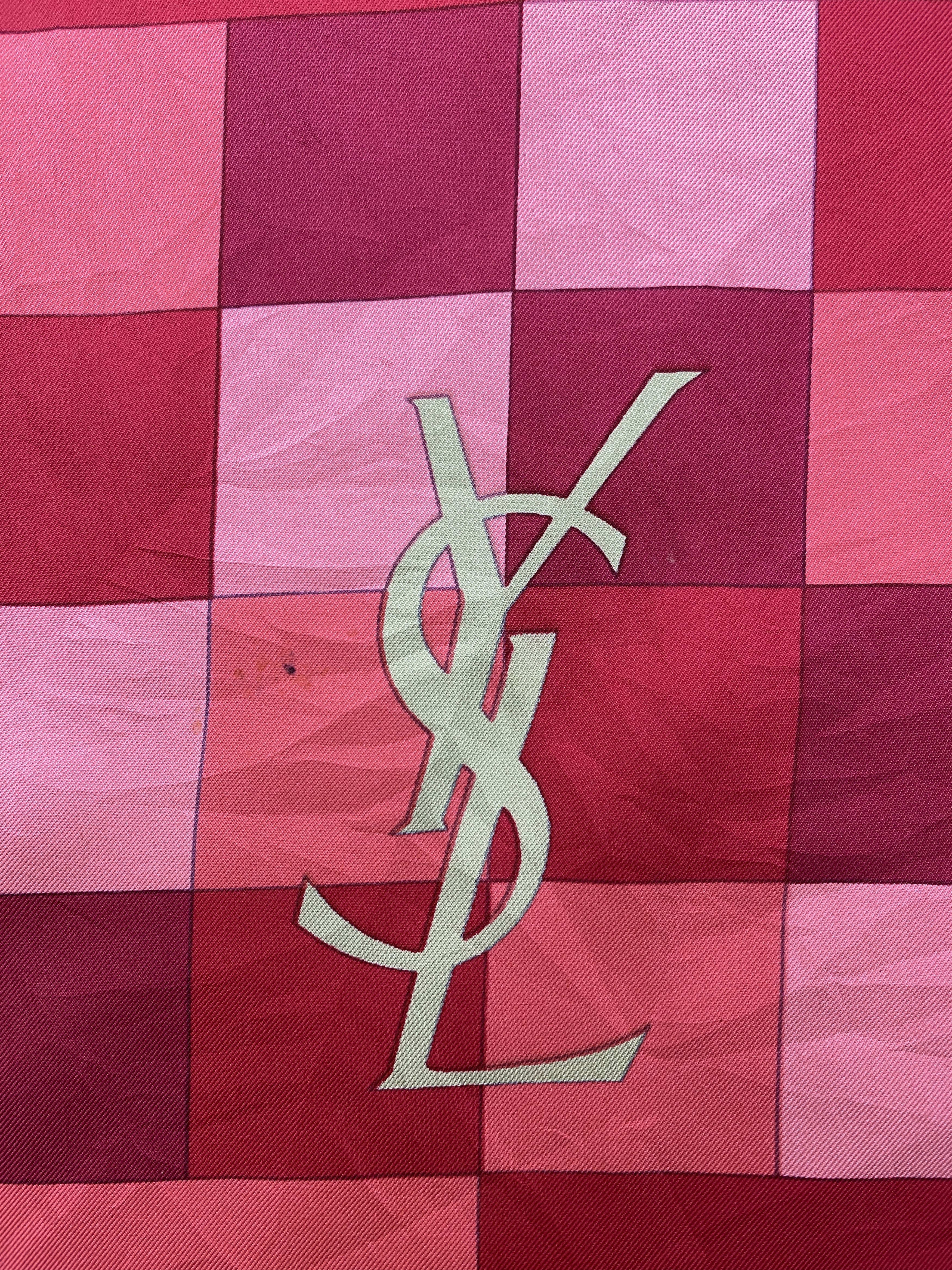 Vintage × Yves Saint Laurent Vintage Yves Saint Laurent Silk Scarf SN0006 Size ONE SIZE - 5 Thumbnail