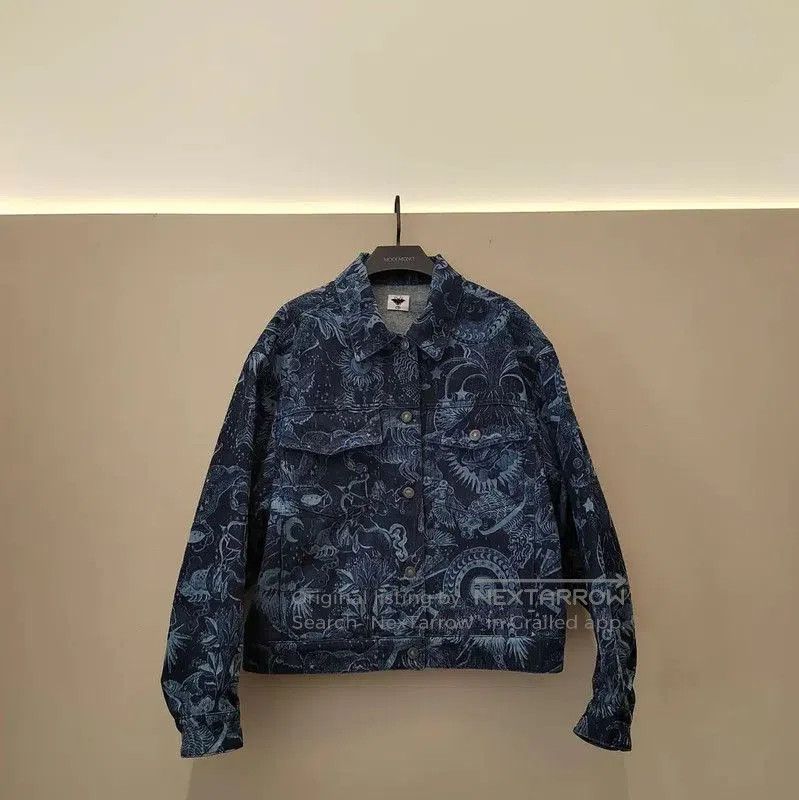 Dior Women's Blue Floral Print Jacket .