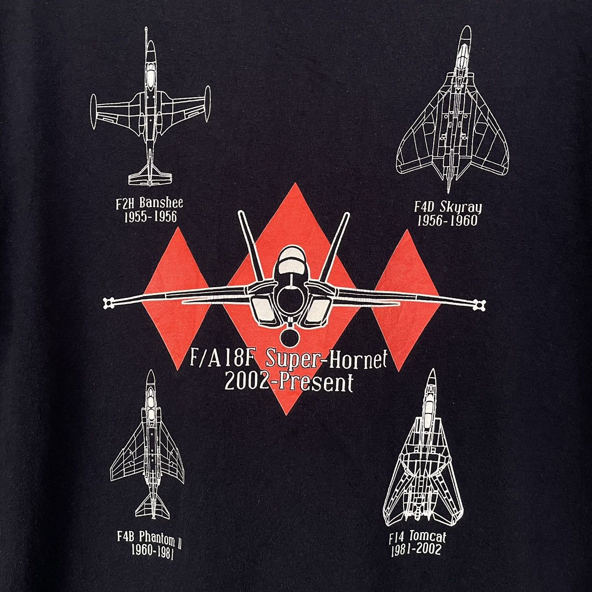 Vintage 2011 Naval Aviation 100th Anniversary Super Hornet Jet Tee Size US M / EU 48-50 / 2 - 2 Thumbnail