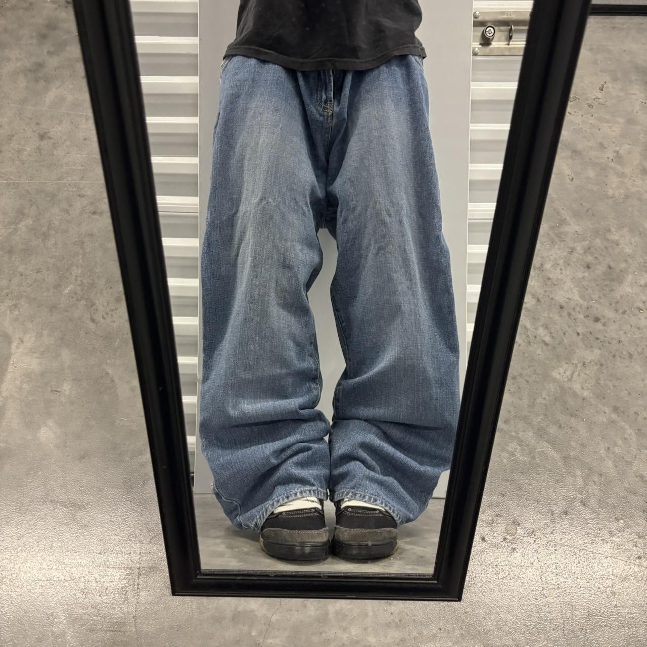 Japanese Brand × Vintage Crazy Vintage Y2K/2000s Baggy Skater Style Denim Jeans! Size US 40 / EU 56 - 1 Thumbnail