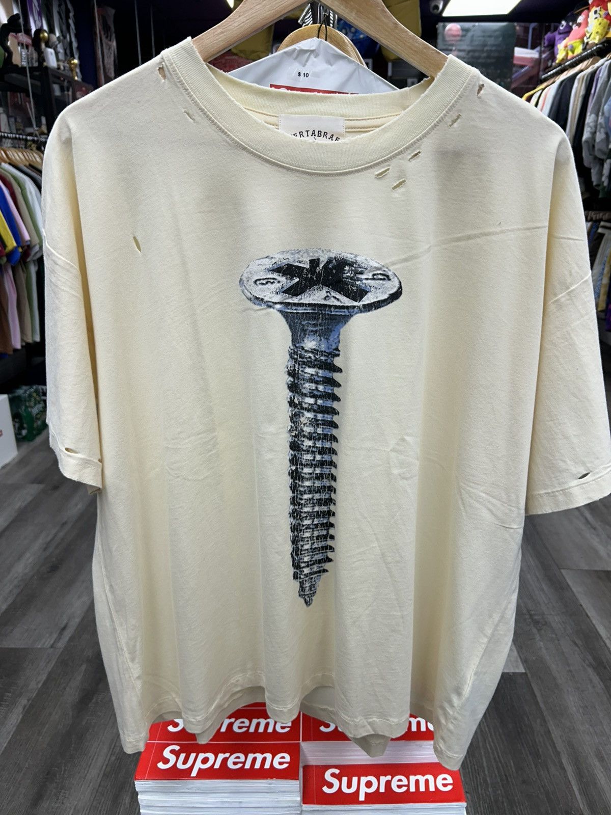 Vertabrae Vertabrae Screw Tee White Size US XL / EU 56 / 4 - 1 Thumbnail