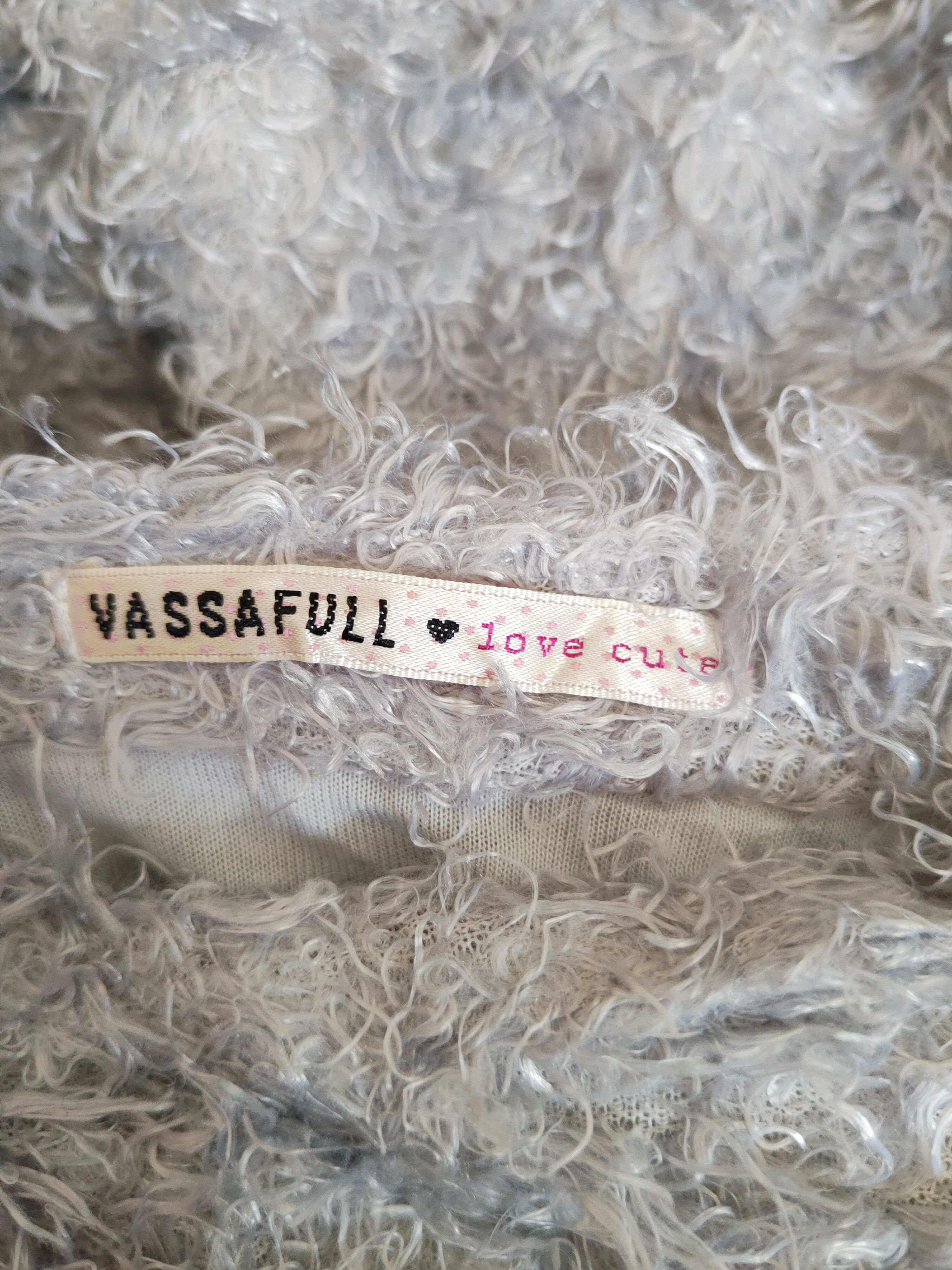 Japanese Brand × Vintage Vassafull Gray Fur Mohair Knitwear (Vintage 💥) Size M / US 6-8 / IT 42-44 - 12 Thumbnail