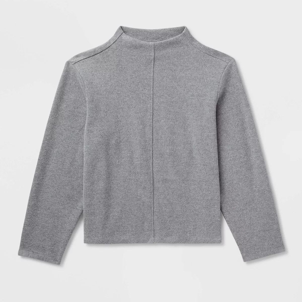 The Unbranded Brand Women's Long Sleeve Brushed Mockneck Top -A New Day Gray XXL Size XXL / US 16-18 / IT 52-54 - 4 Thumbnail