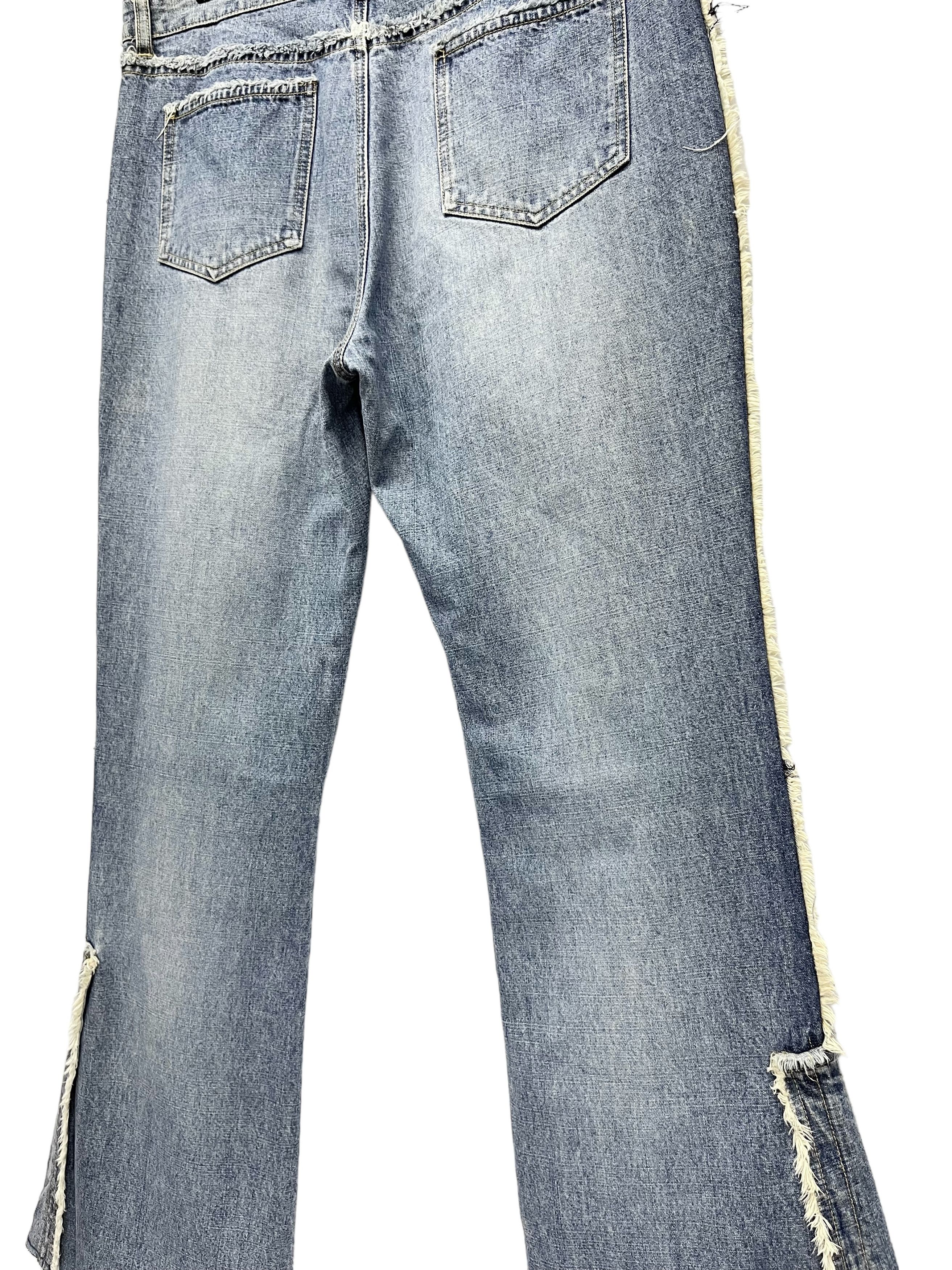 Designer × Japanese Brand × Vintage 🔥FYE 90’s Japanese Denim Frayed Side Bell Bottom Flared Size 32" / US 10 / IT 46 - 12 Thumbnail