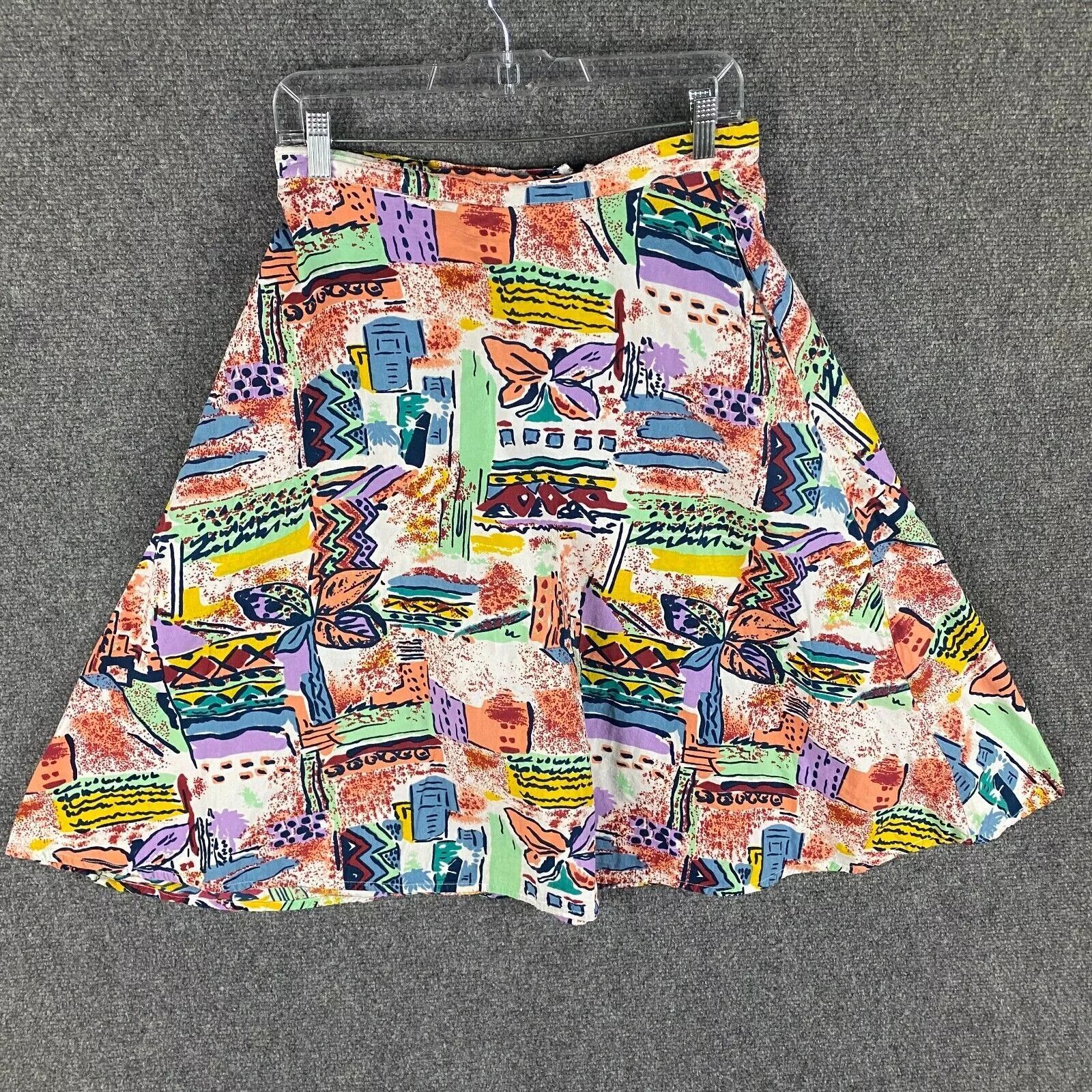 Other Sugarhill Brighton Skirt Women's 8 Abstract Artwork Cotton Size 30" / US 8 / IT 44 - 1 Thumbnail