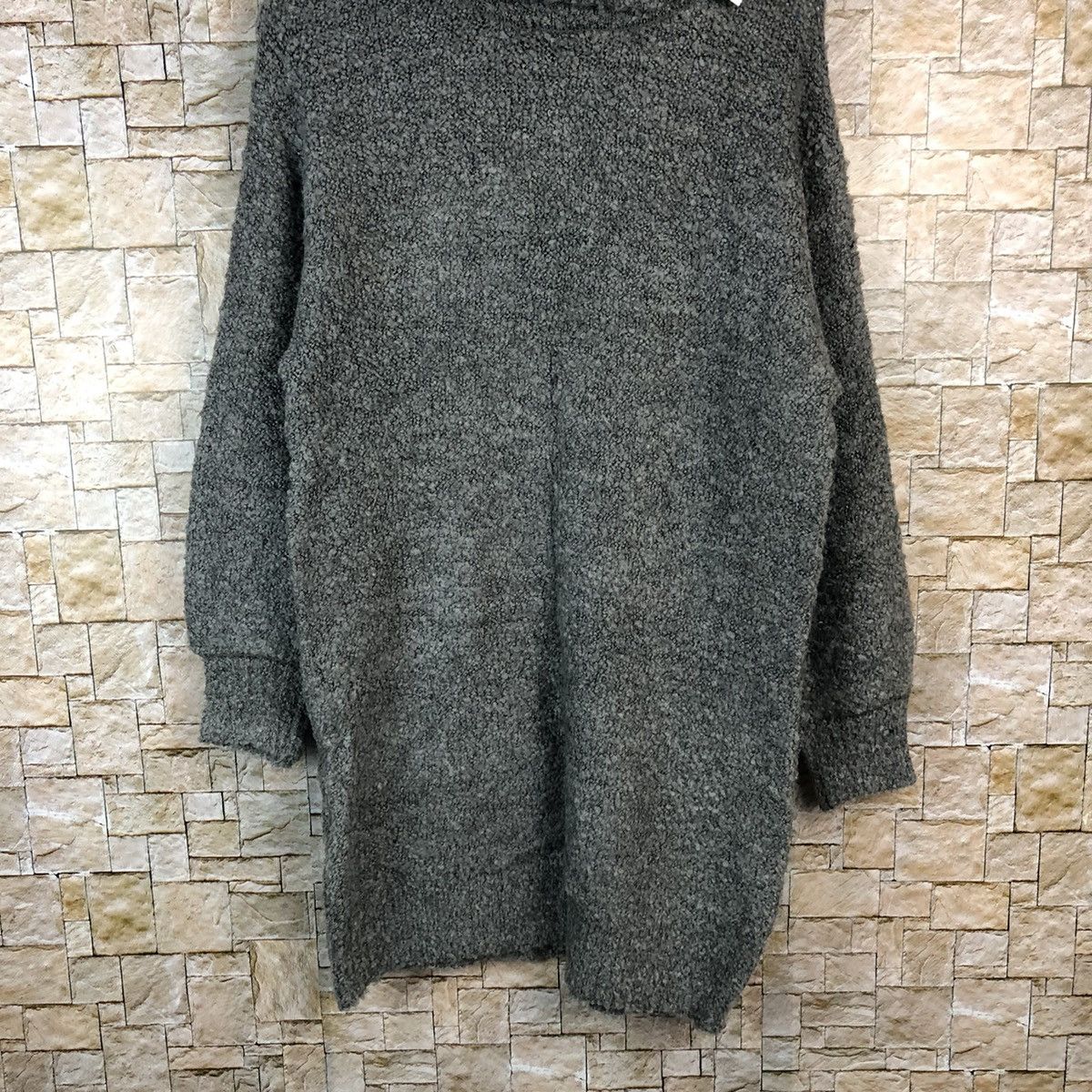 GU × Homespun Knitwear × Vintage GU Grey vintage long Knitwear #A1090 Size US S / EU 44-46 / 1 - 3 Thumbnail