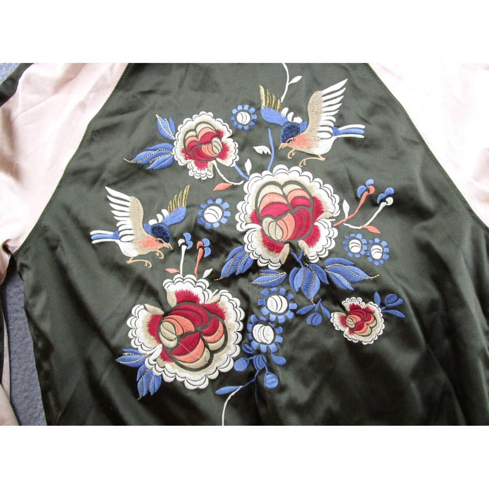 Express Express Reversible Embroidered Birds Floral Jacket Women S Size S Multicolor Embroidered Reversible Floral Jacket Women XS? Size S / US 4 / IT 40 - 4 Thumbnail