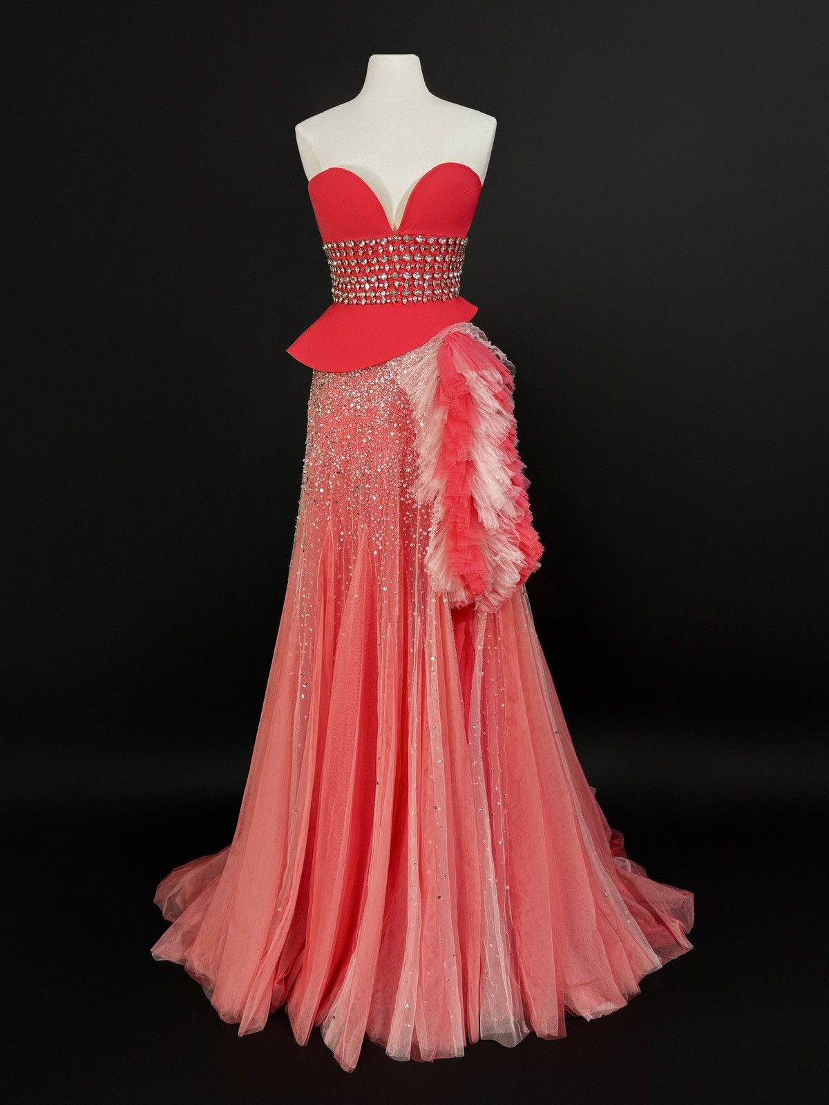 Other Brand New US 4 Georges Hobeika Shimmery Tulle Evening Gown Size S / US 4 / IT 40 - 1 Thumbnail