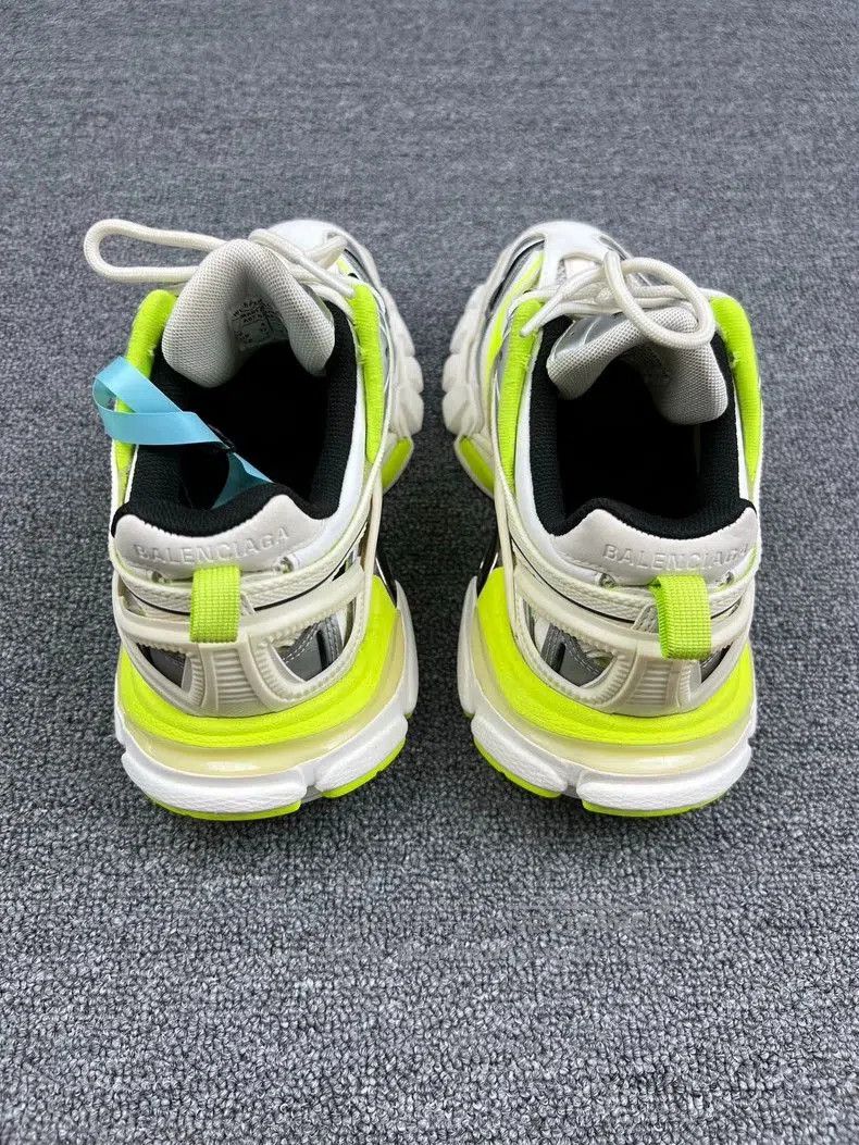 Balenciaga Balenciaga Track 2.0 White Green Sneakers. Size US 5 / EU 37 - 4 Thumbnail