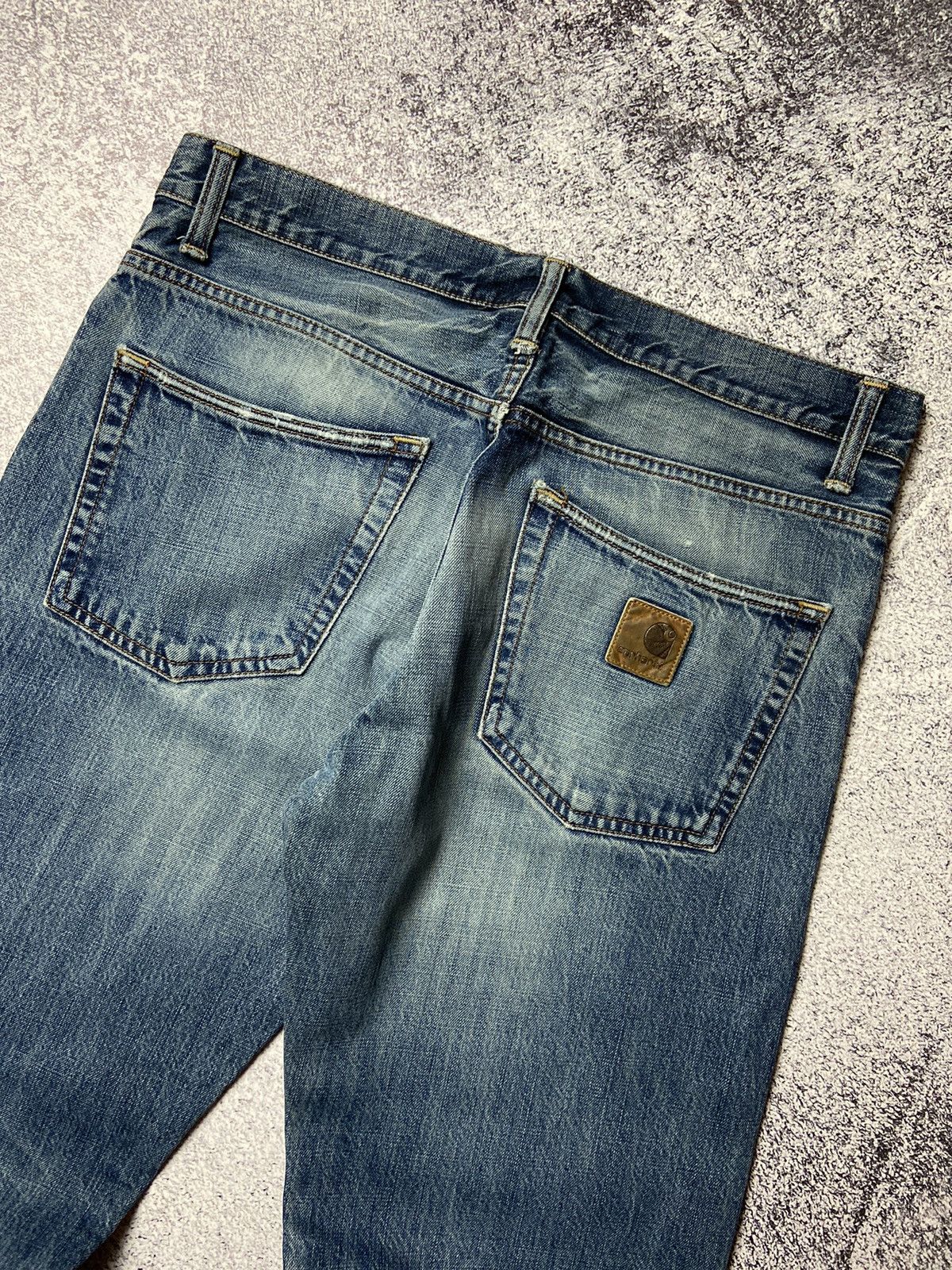 Carhartt × Vintage Vintage Carhartt Jeans Klondike Pants Distressed Denim Skate Size US 33 - 2 Thumbnail
