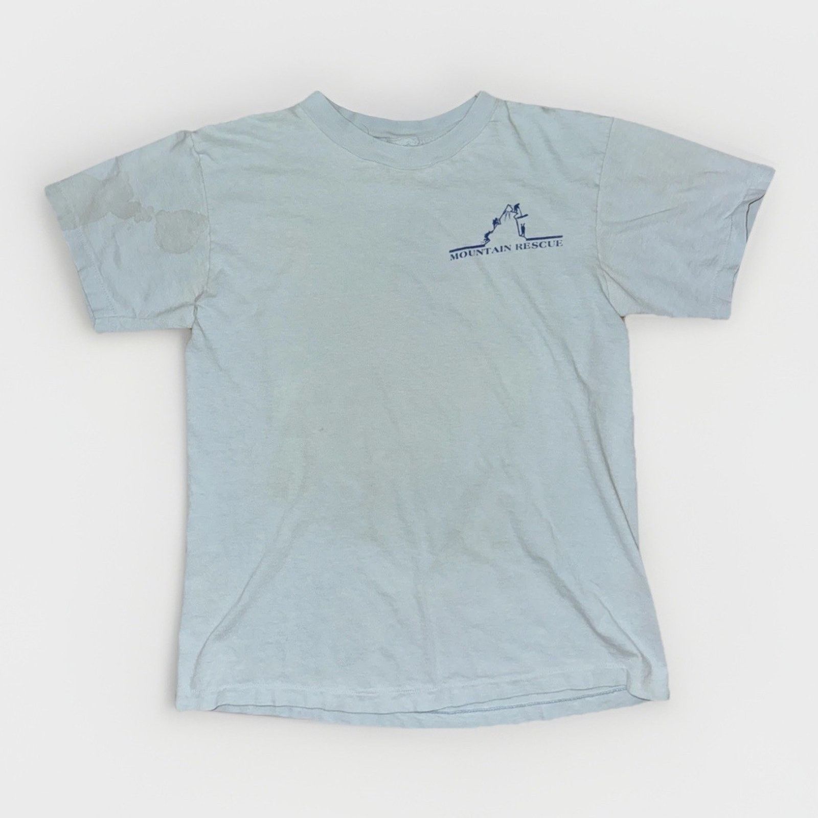 Band Tees × Vintage Vintage USA Single Stitch Mountain Rescue T-Shirt L 19x25 Size US L / EU 52-54 / 3 - 1 Thumbnail