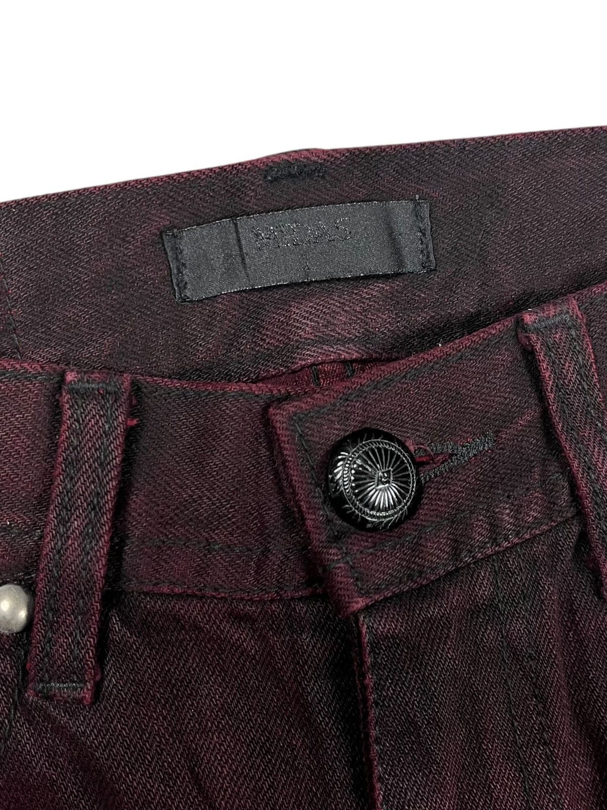 14th Addiction 2000s Midas - Red Blood Flared Denim Size US 29 - 8 Thumbnail