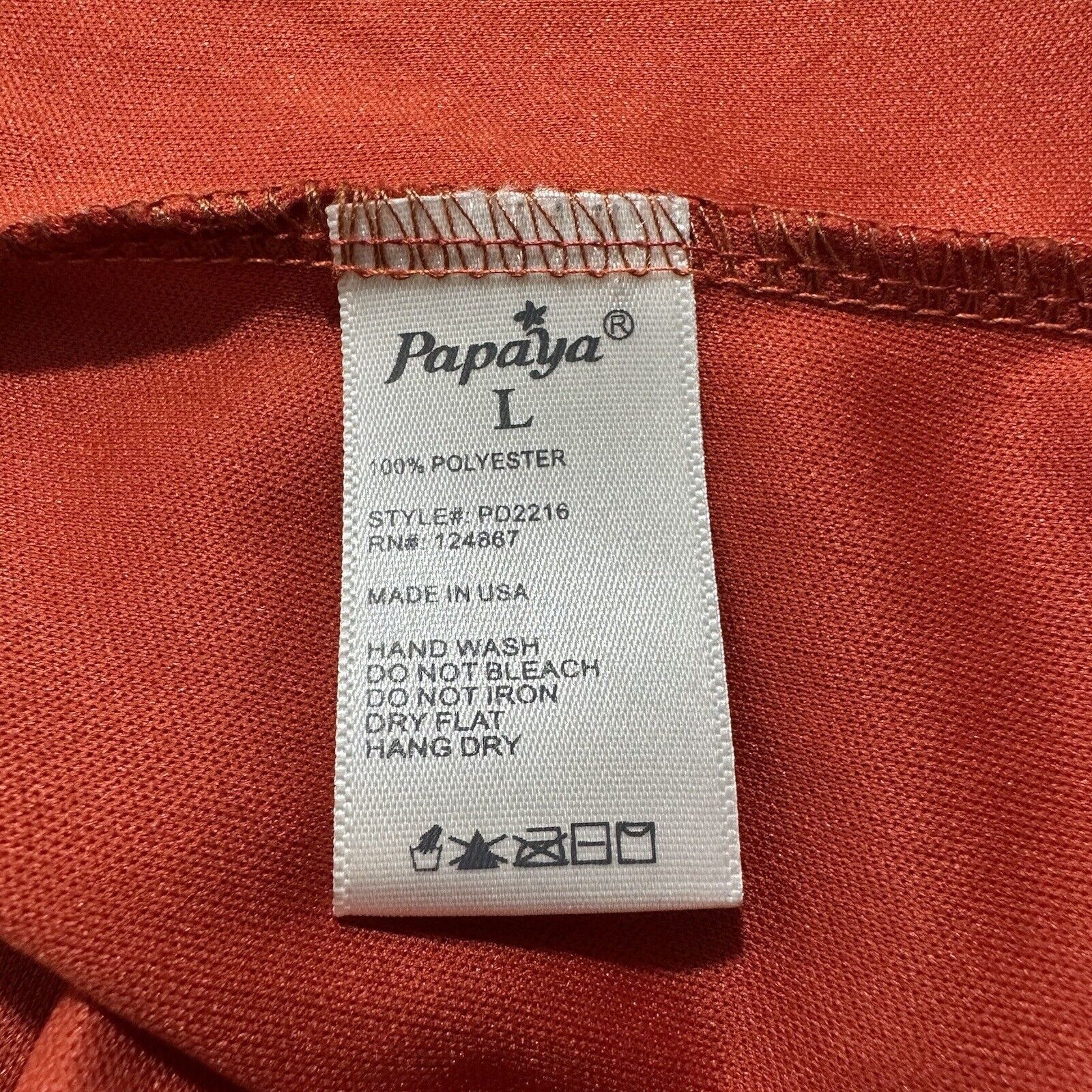 Other Papaya Large A-Line Rust Orange Dress Halter Sleeveless Size L / US 10 / IT 46 - 4 Thumbnail
