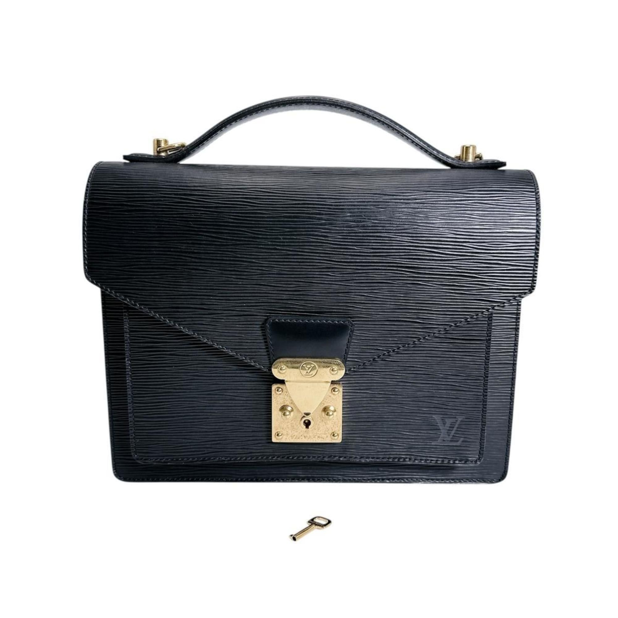 Louis Vuitton Louis Vuitton Monceau Epi Leather Shoulder Bag M52792 Black Size ONE SIZE - 1 Thumbnail