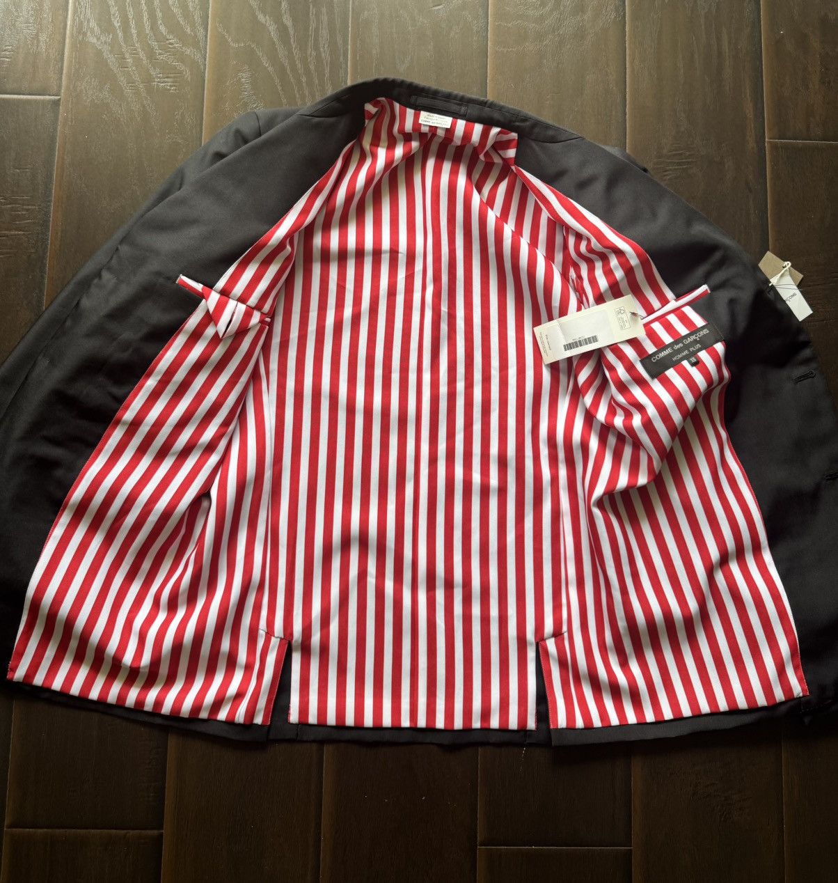 Comme des Garcons Homme Plus Comme Des Garçon Homme Plus Black Asymmetric Coat SZ S Size 38R - 10 Thumbnail
