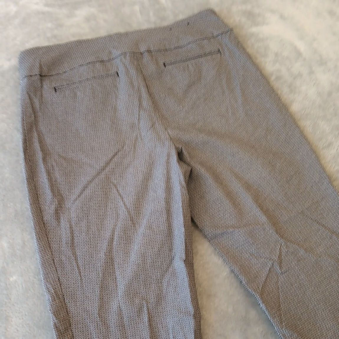 Vintage Hilary Radley Ankle Pants Womens Size 12 Black Geometric Pull On Stretch 34x28.5 Size 34" / US 12 / IT 48 - 7 Thumbnail