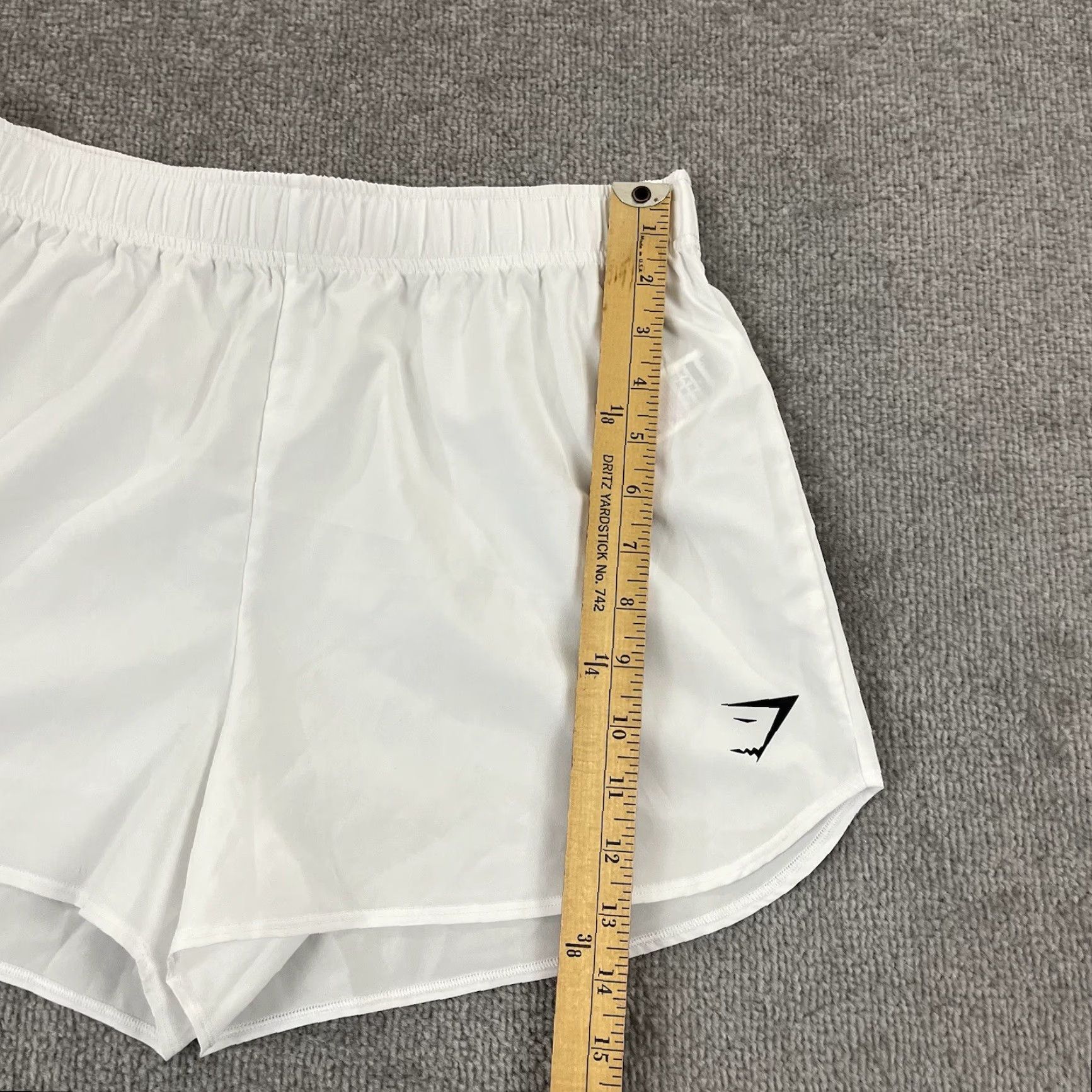 Gymshark GYMSHARK Shorts Womens Medium White Lightweight 3" Running Training Gym & Training Casual Sport Shorts Mens Womens Size 32" / US 10 / IT 46 - 4 Thumbnail