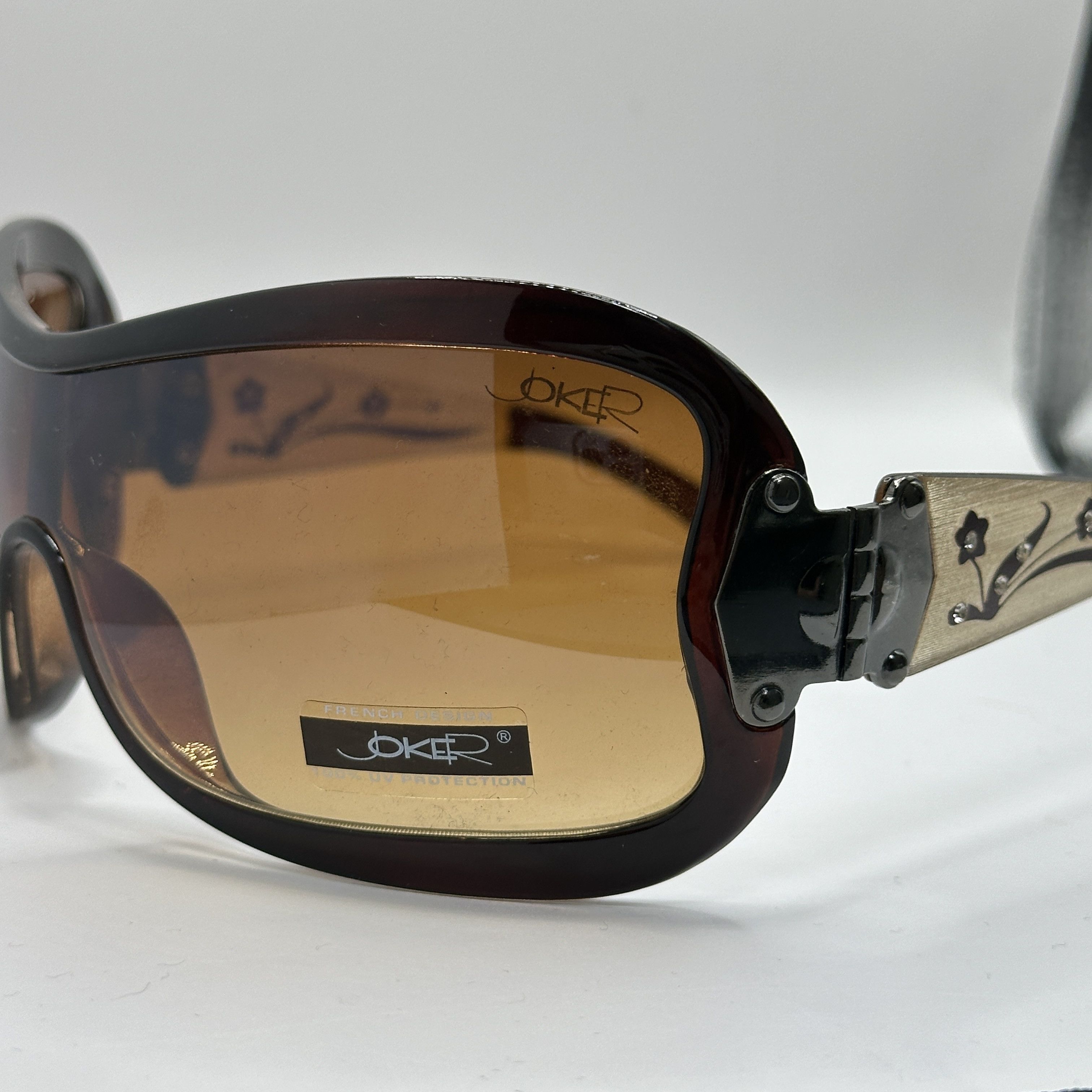 Vintage Vintage Avant Garde Floral Mask Sunglasses Y2K Size ONE SIZE - 2 Thumbnail
