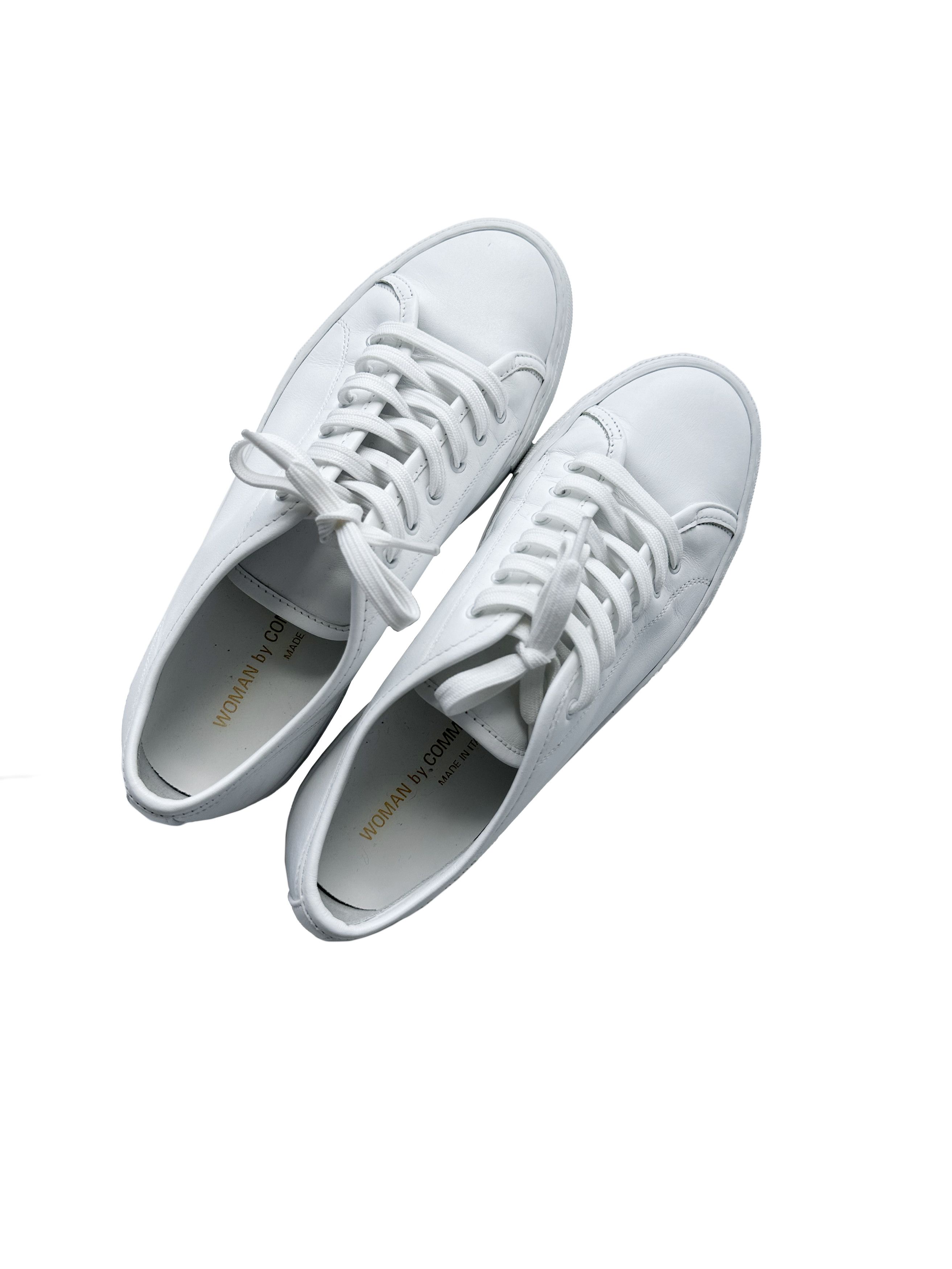Common Projects Common Projects white Achilles leather sneakers Size US 6 / IT 36 - 3 Thumbnail