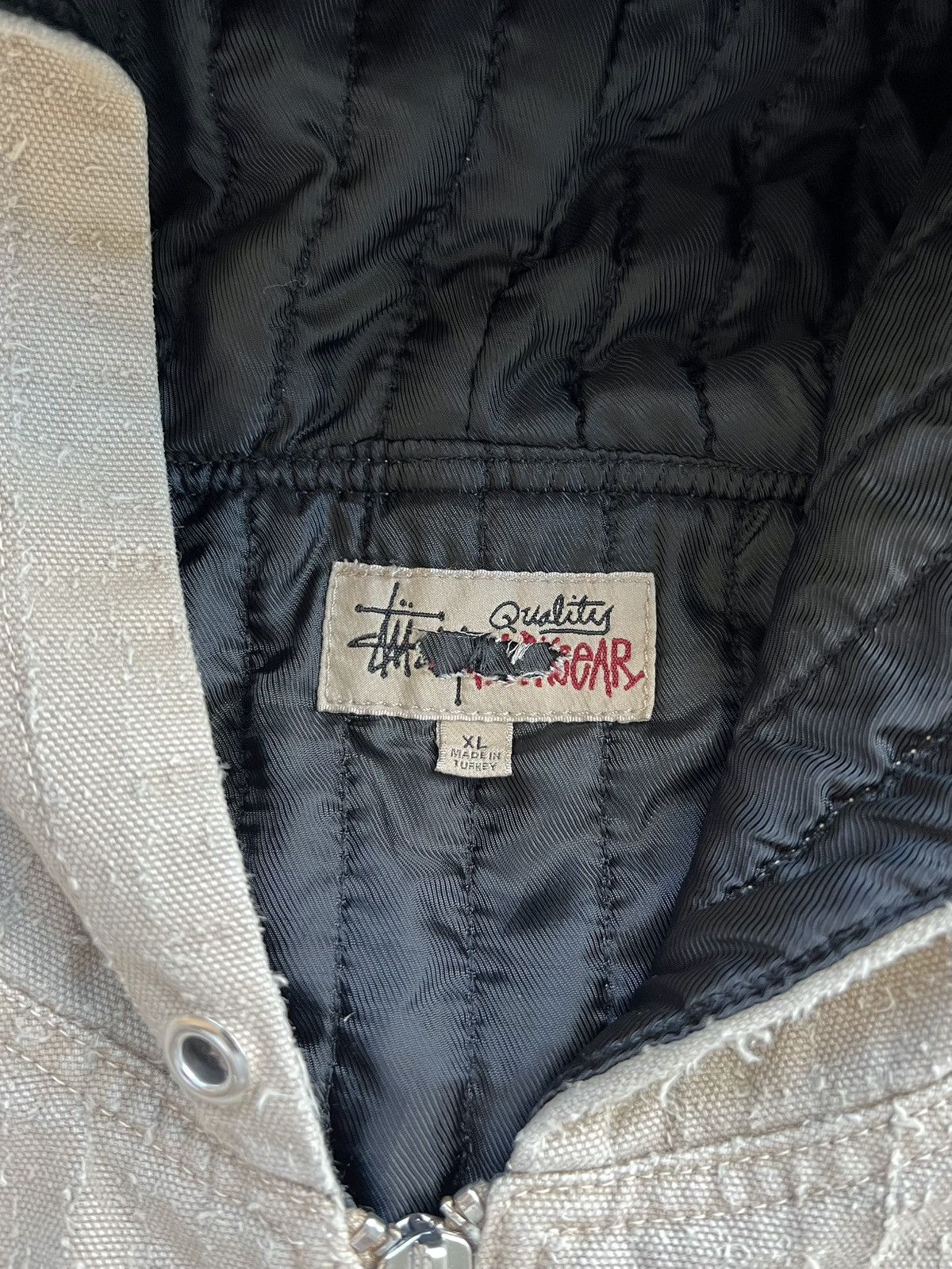 Stussy Stussy Canvas Needlepunch Work Jacket “Khaki” XL Size US XL / EU 56 / 4 - 4 Thumbnail