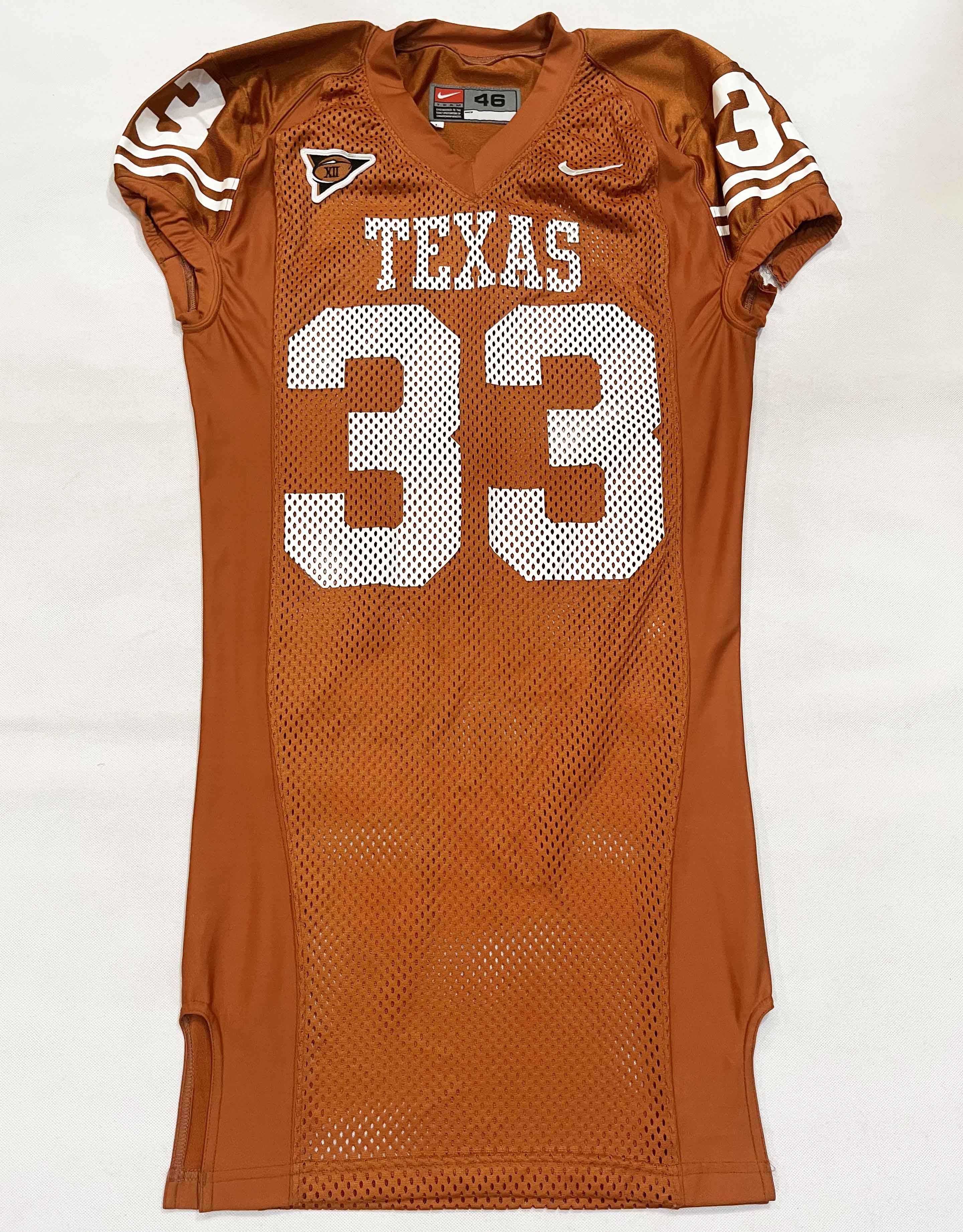 Nike Nike Texas Longhorns #33 NCAA Football Game Worn Jersey Size US M / EU 48-50 / 2 - 1 Thumbnail